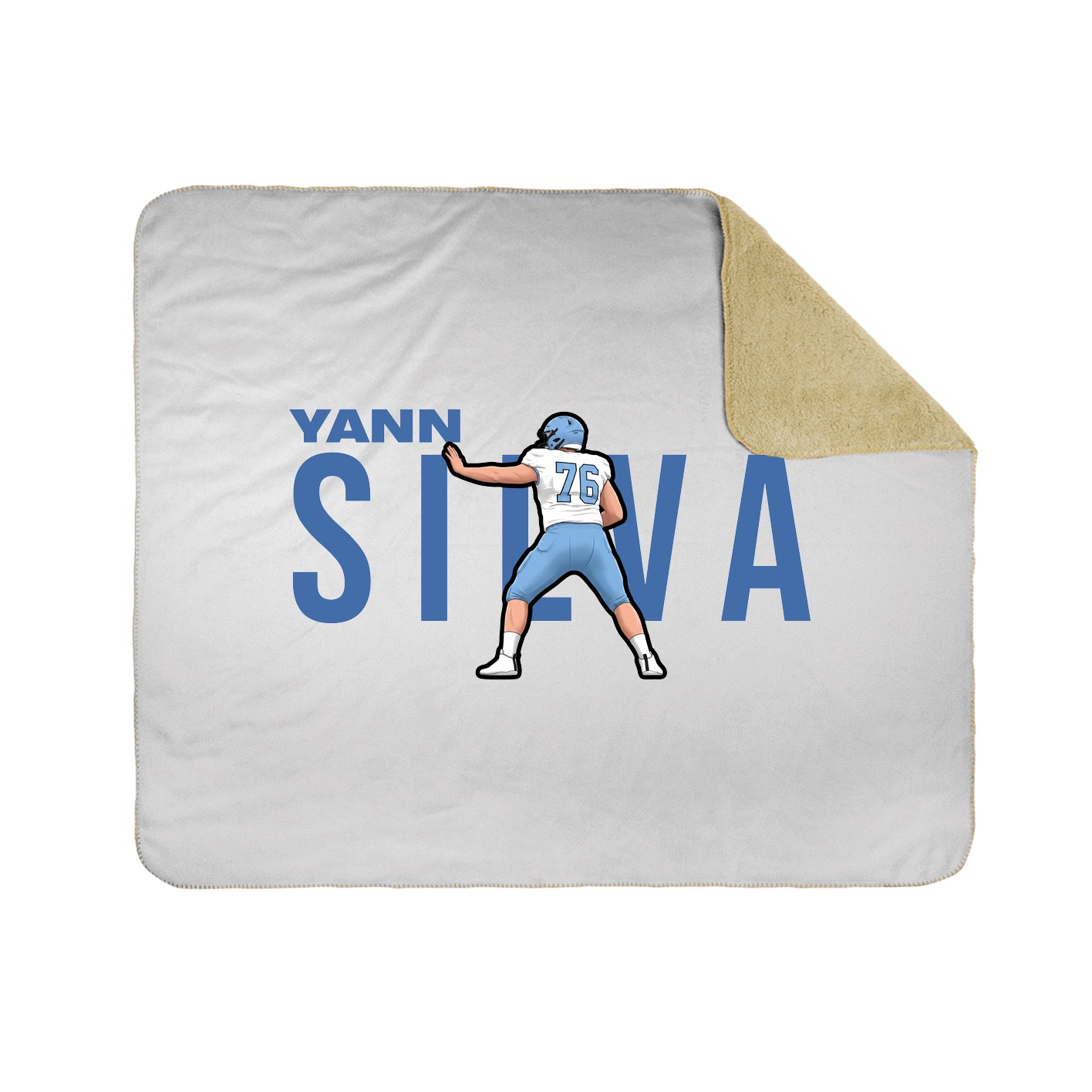 Throw Blanket — Player Name in White