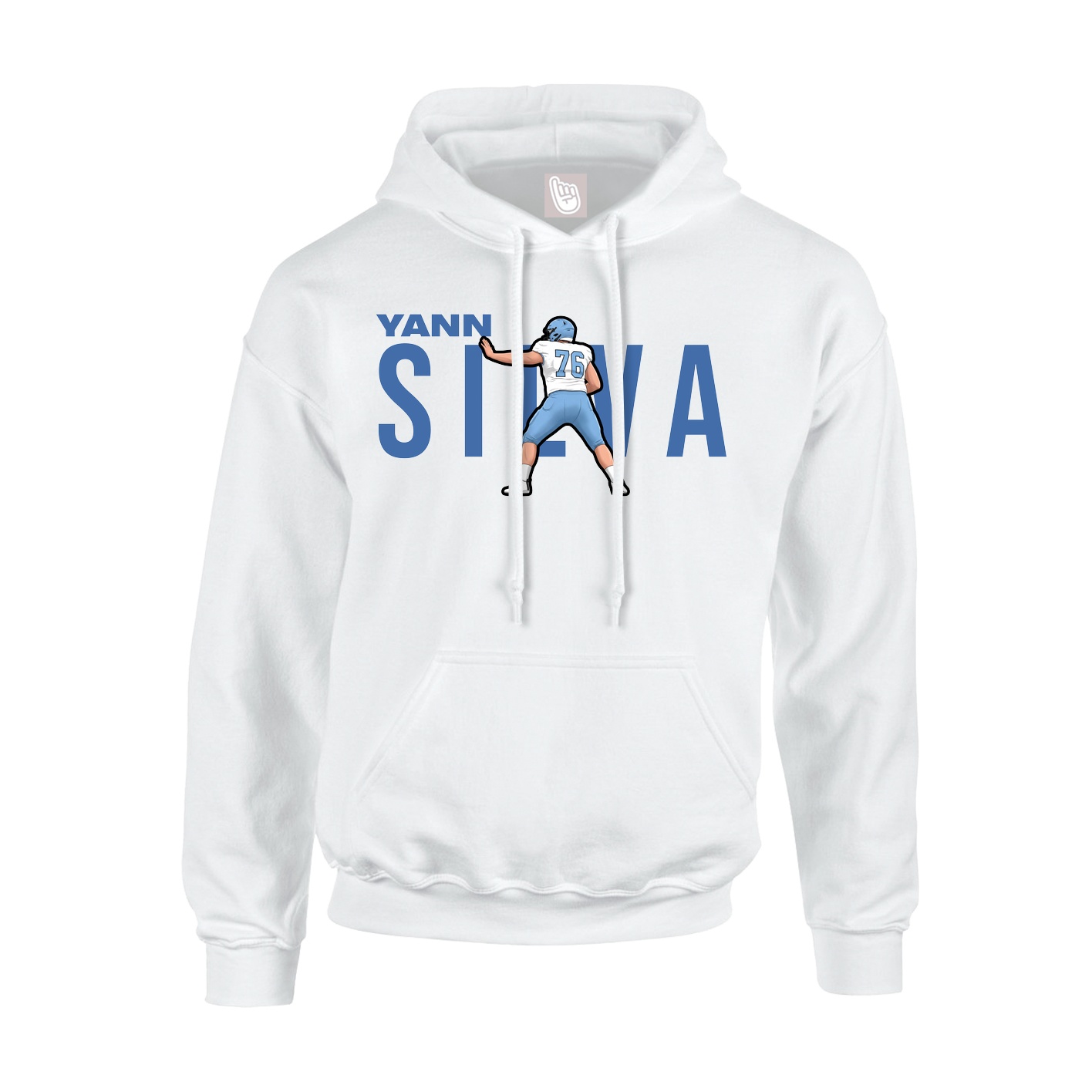 Youth Hoodie — Player Name in White