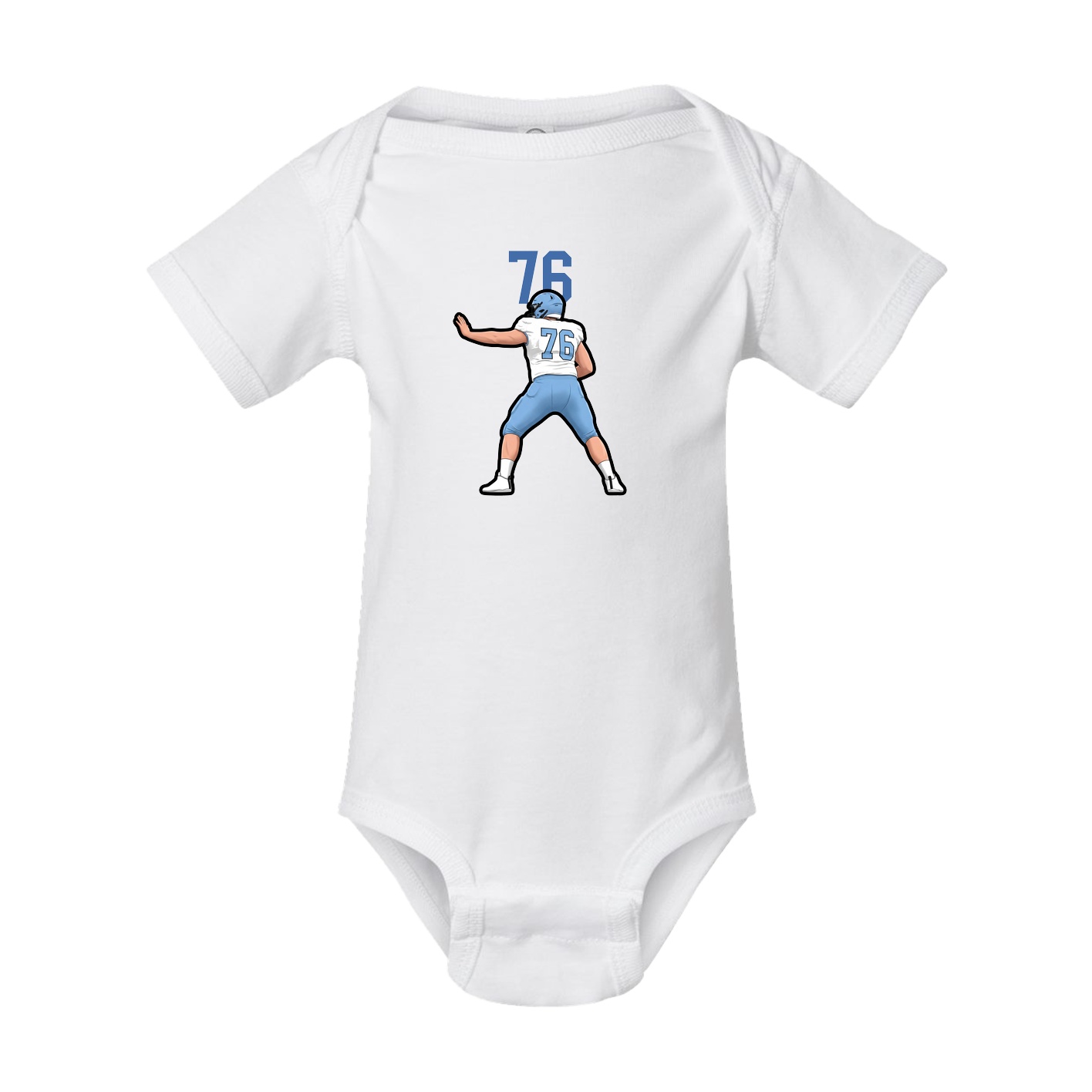 Baby Onesie — Number Top in White