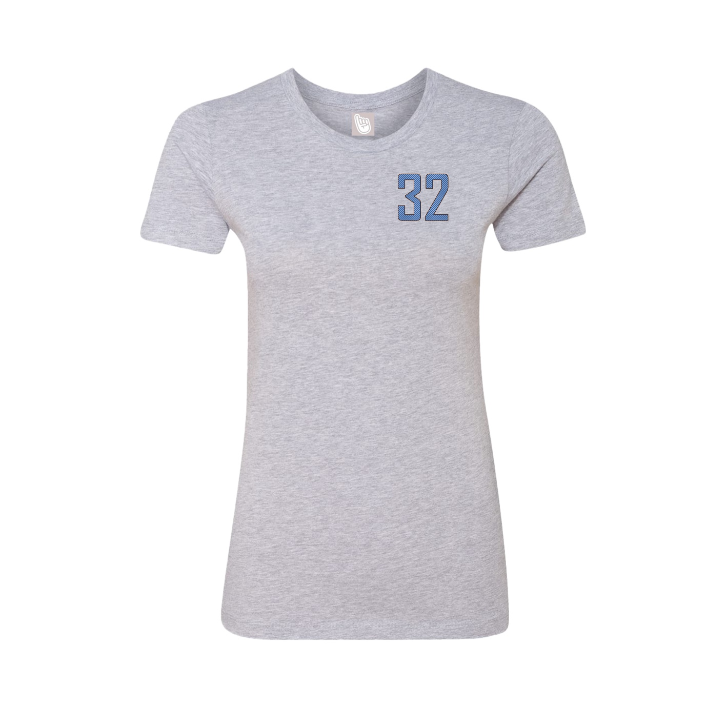 Fitted Women's Tee — Front Shirsy in Grey