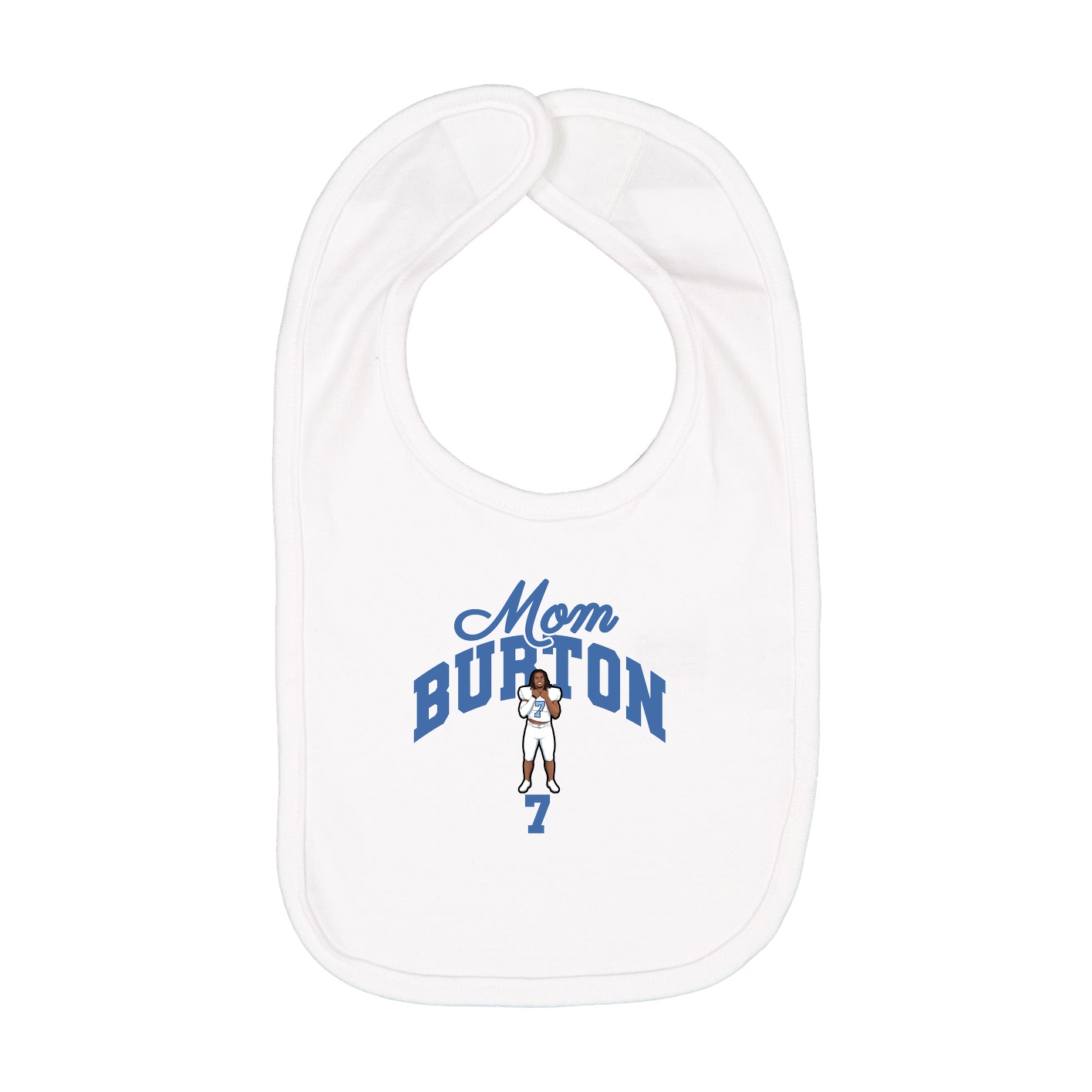 Infant Bib — Mothers Day Arch in White