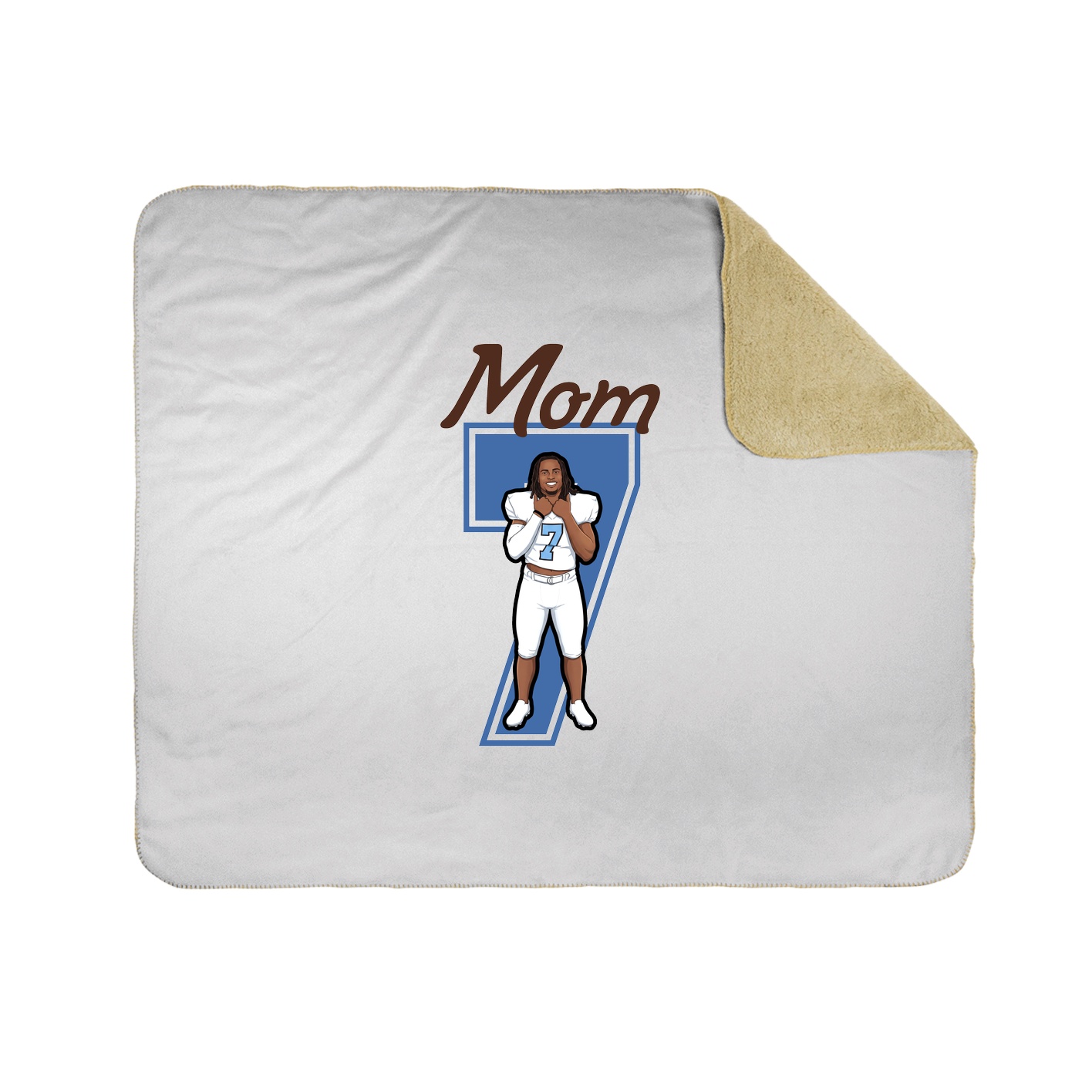 Throw Blanket — Mothers Day Shirsey in White