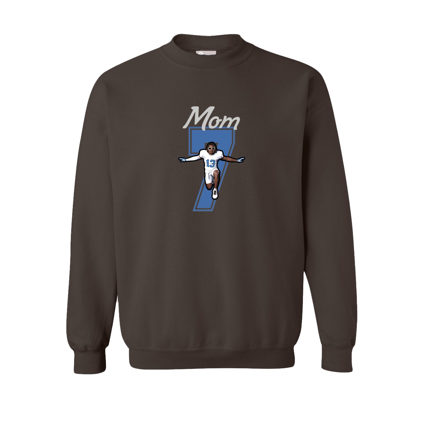 Fleece Crew — Mothers Day Shirsey in Brown