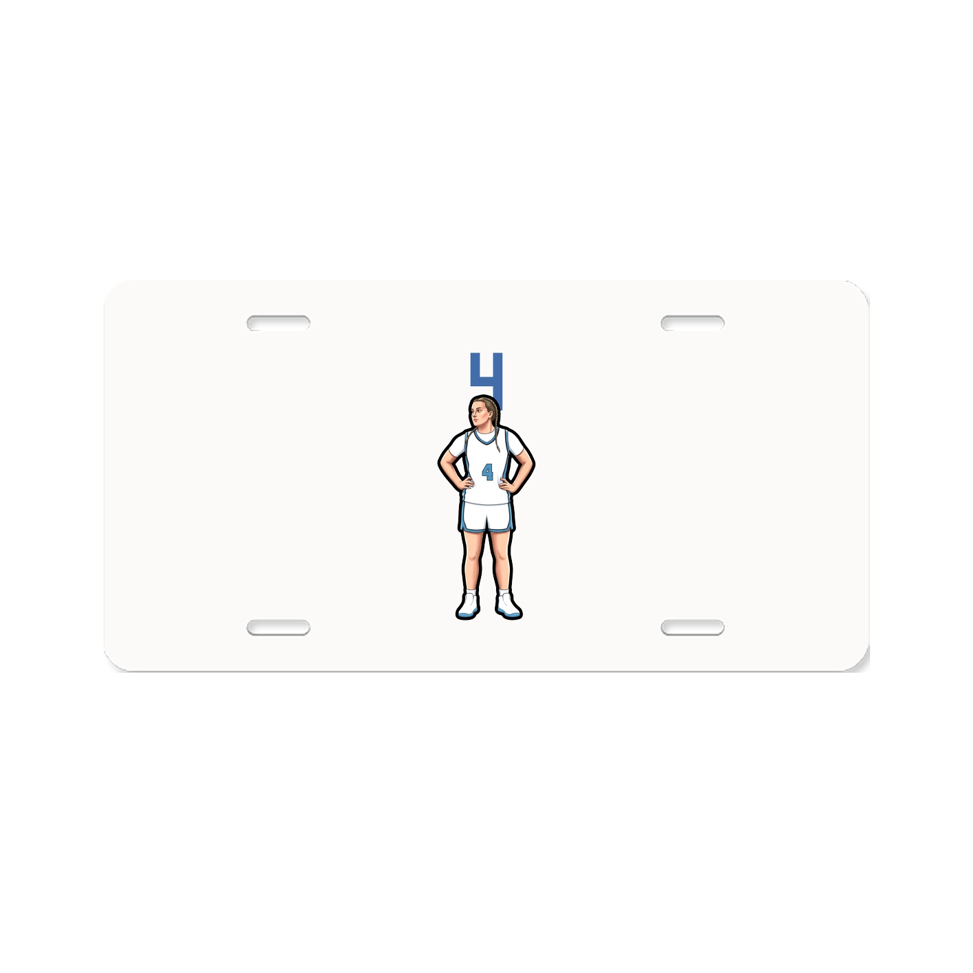 License Plate — Number Top in Classic