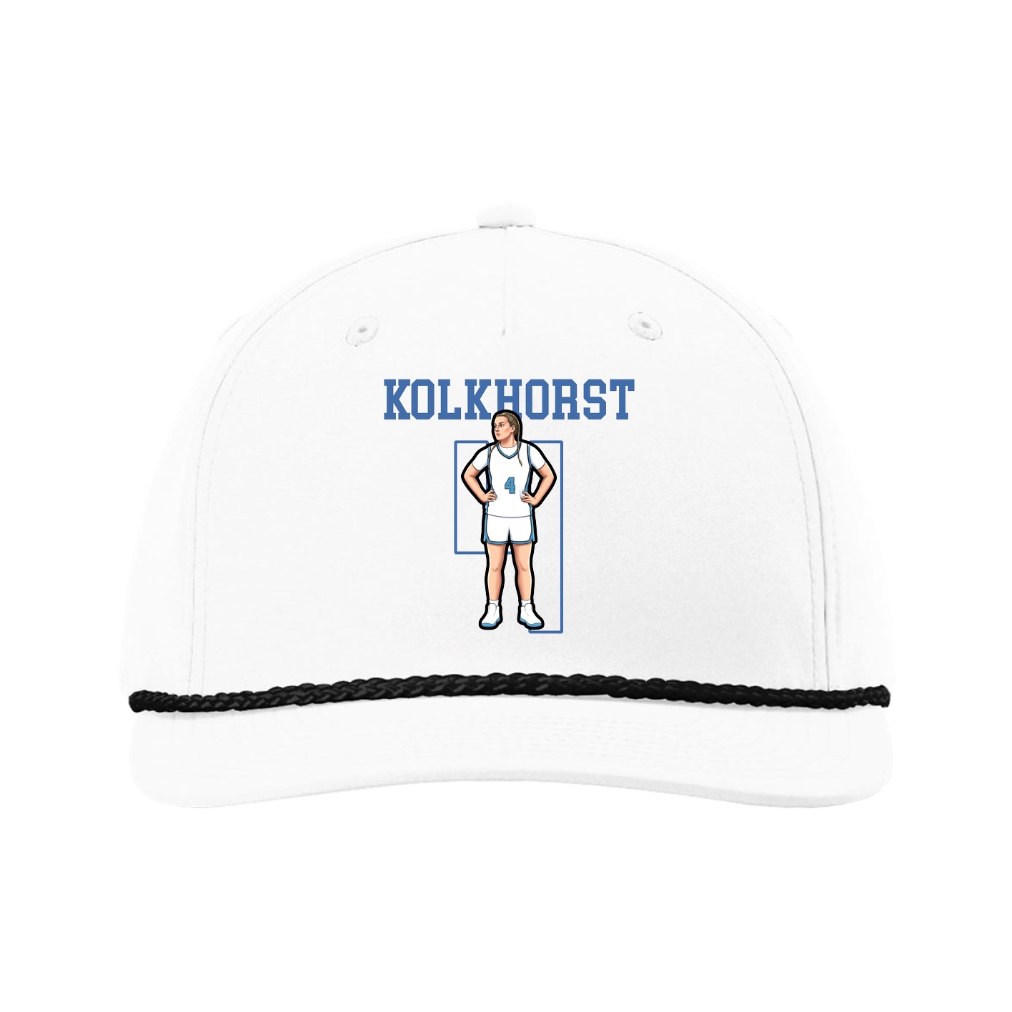 Five-Panel Classic Rope Cap — Shirsey in White