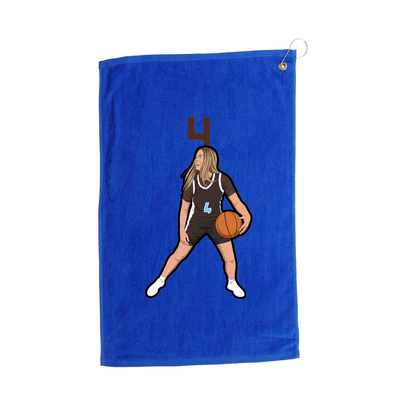 Golf Towel — Number Top in Royal
