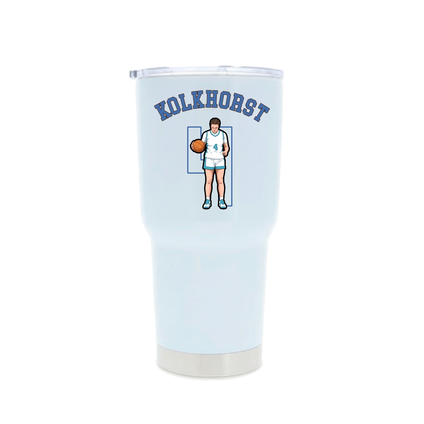 30oz Stainless Steel Tumbler — Shirsey Arch in White