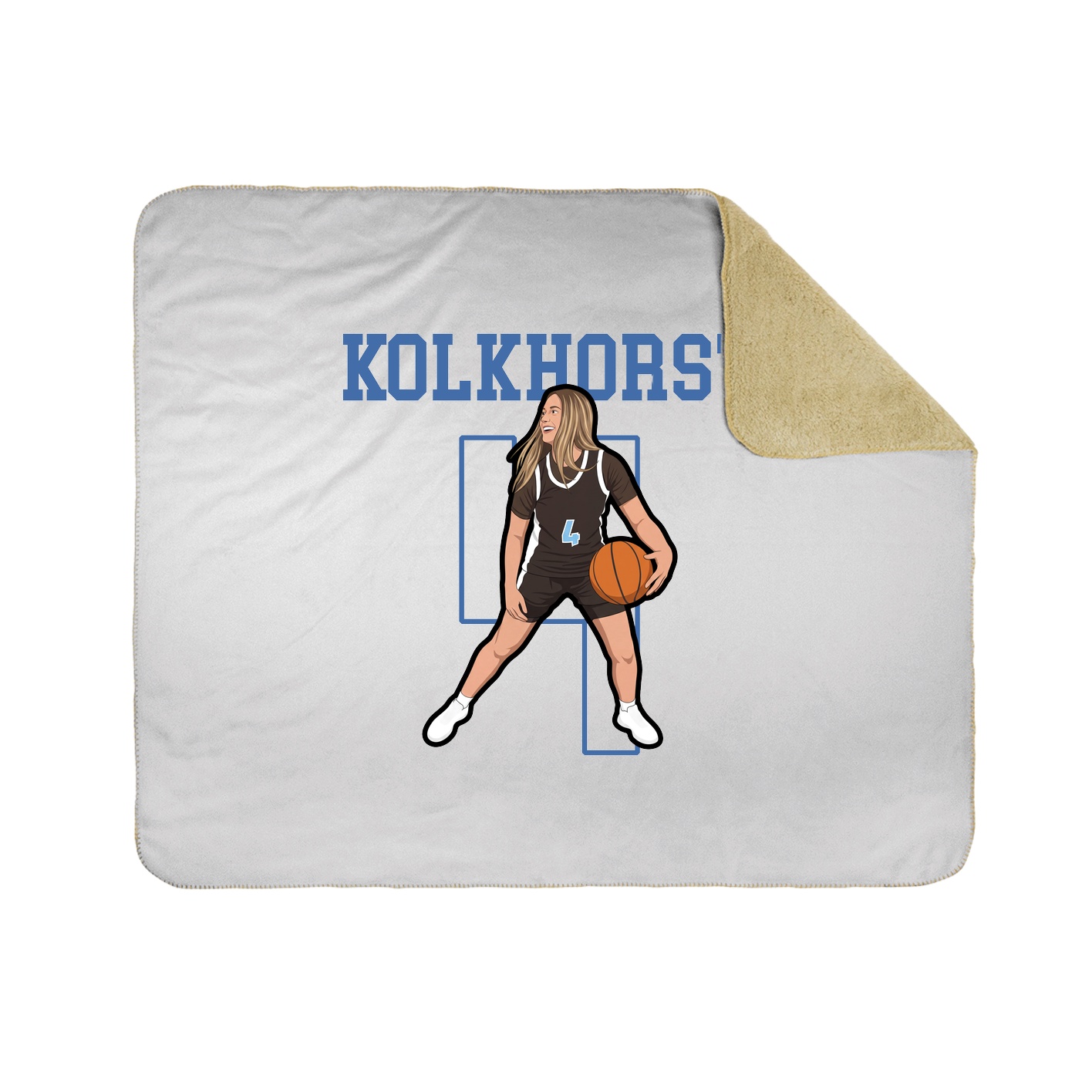 Throw Blanket — Shirsey in White
