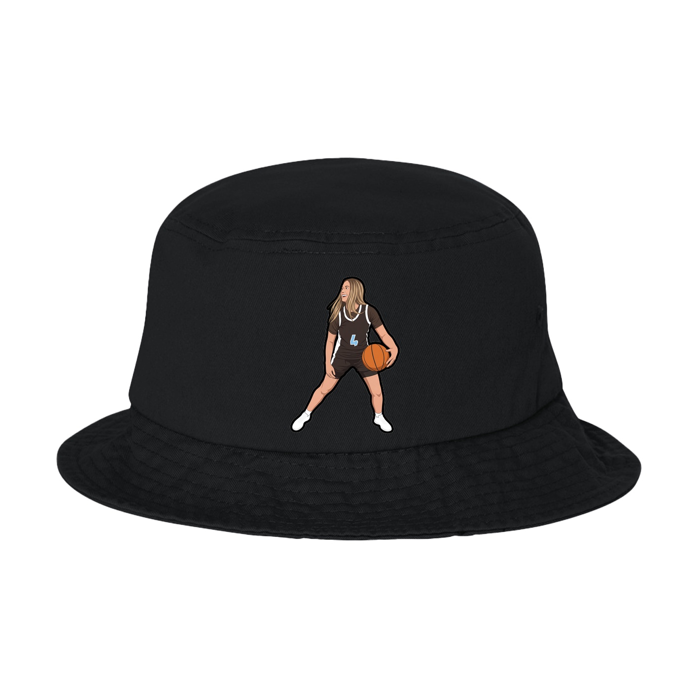 Bucket Cap — Name Vertical in Black