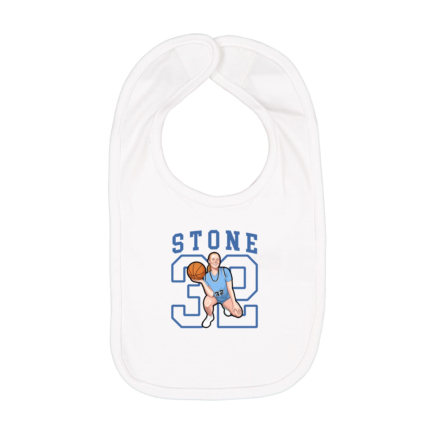 Infant Bib — Shirsey in White