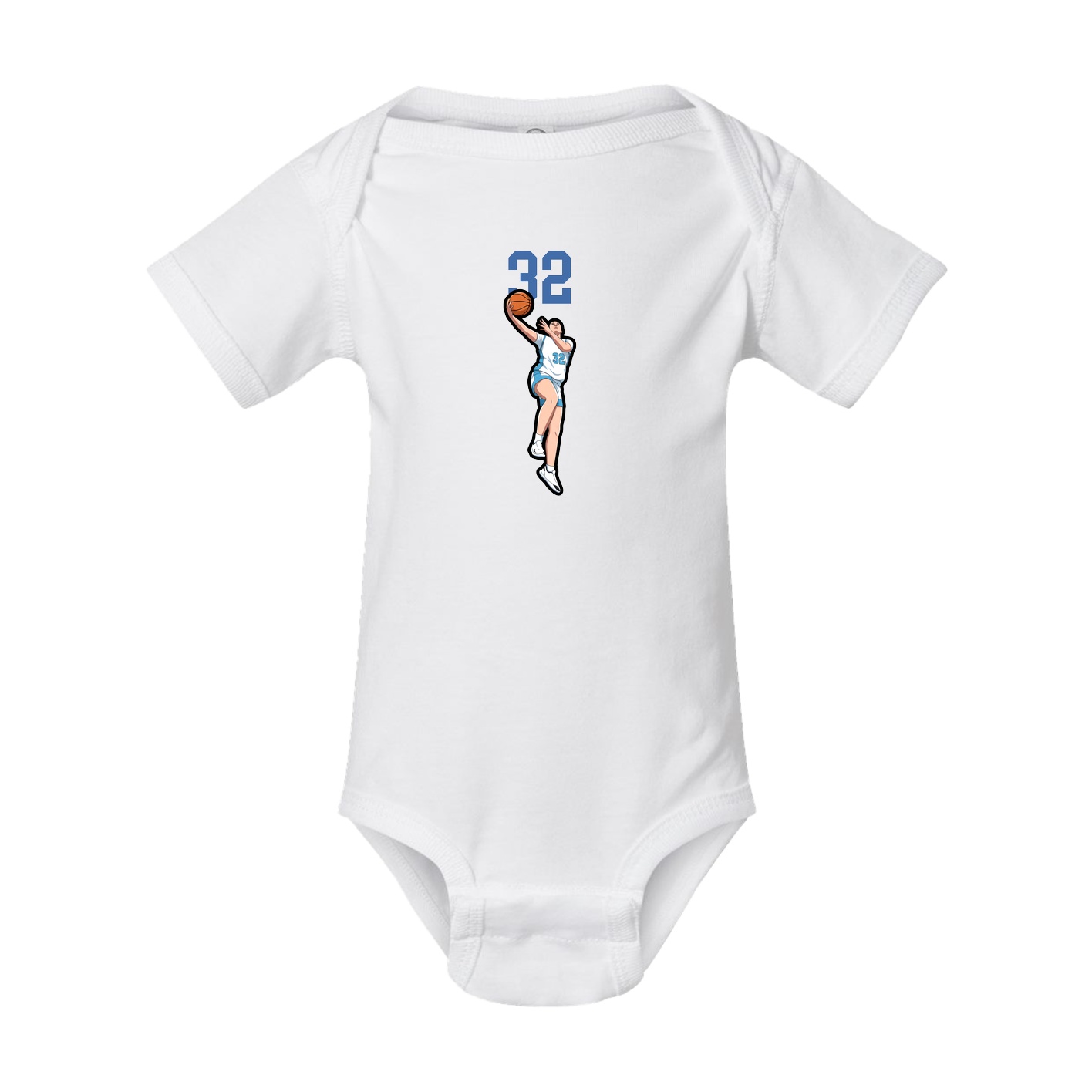 Baby Onesie — Number Top in White