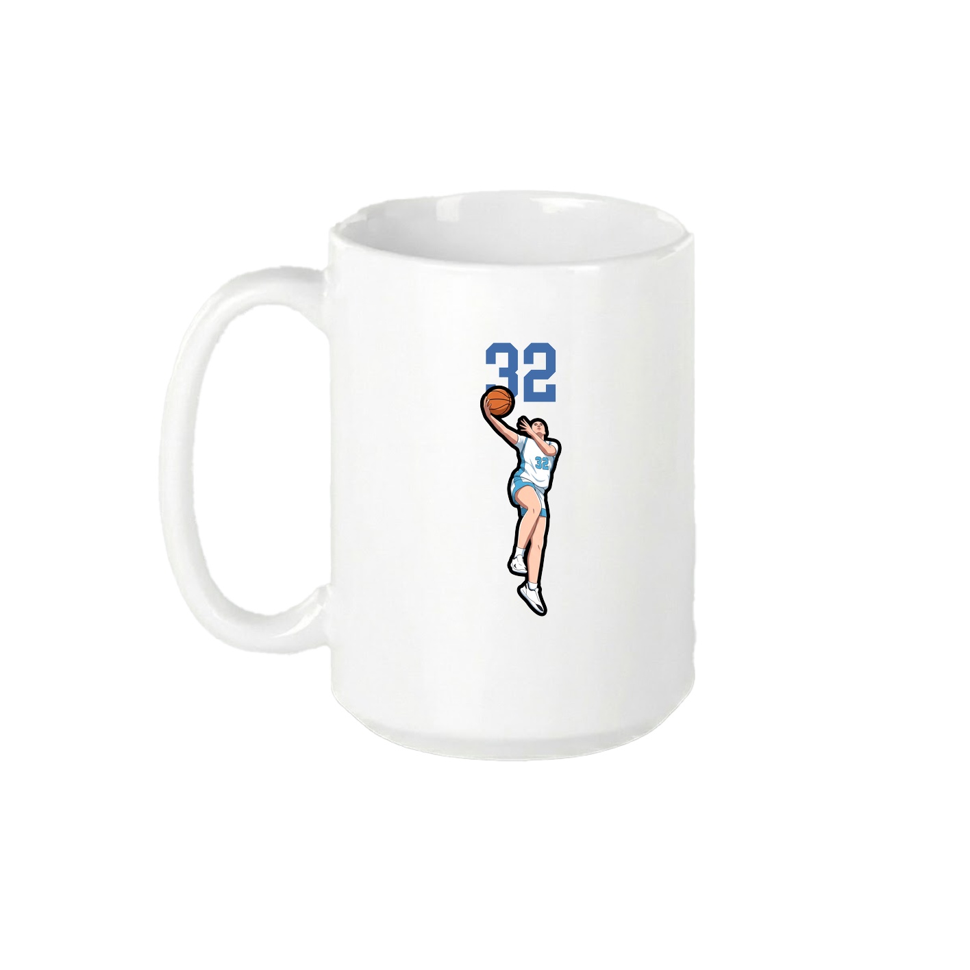 15oz Coffee Mug — Number Top in White
