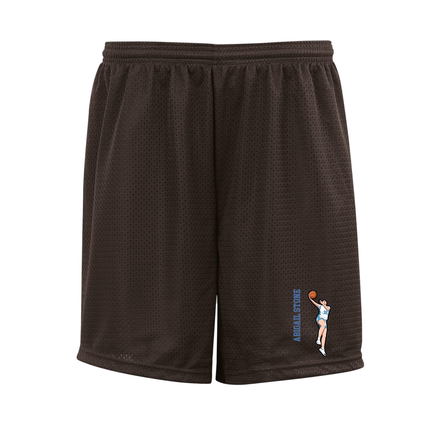 Shorts — Name Vertical in Brown