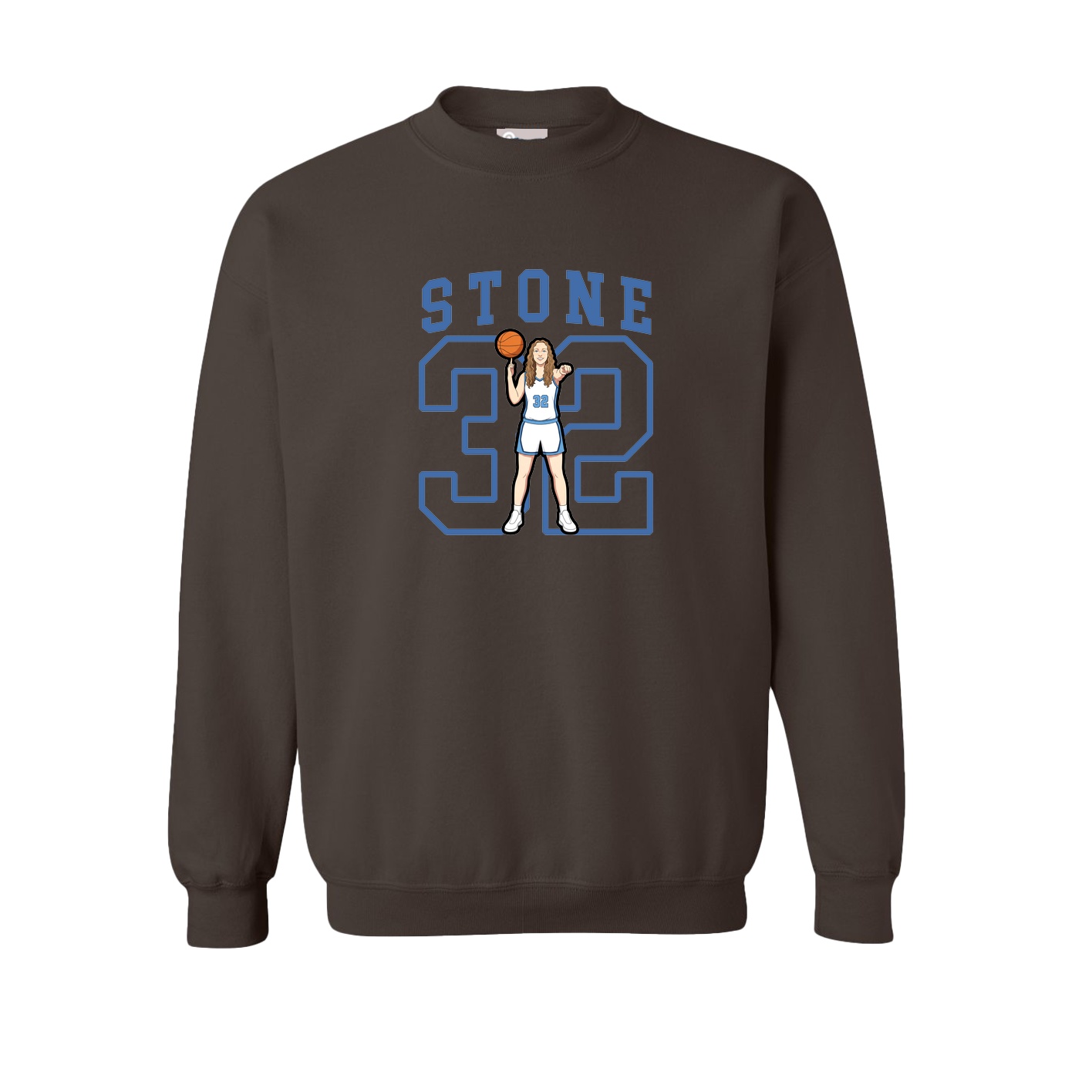 Fleece Crew — Shirsey in Brown