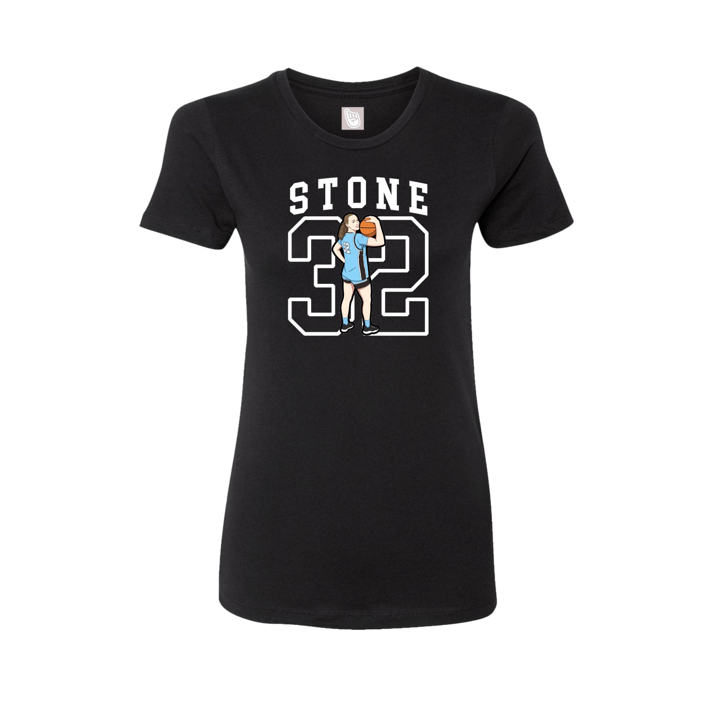 Fitted Women's Tee — Shirsey in Black