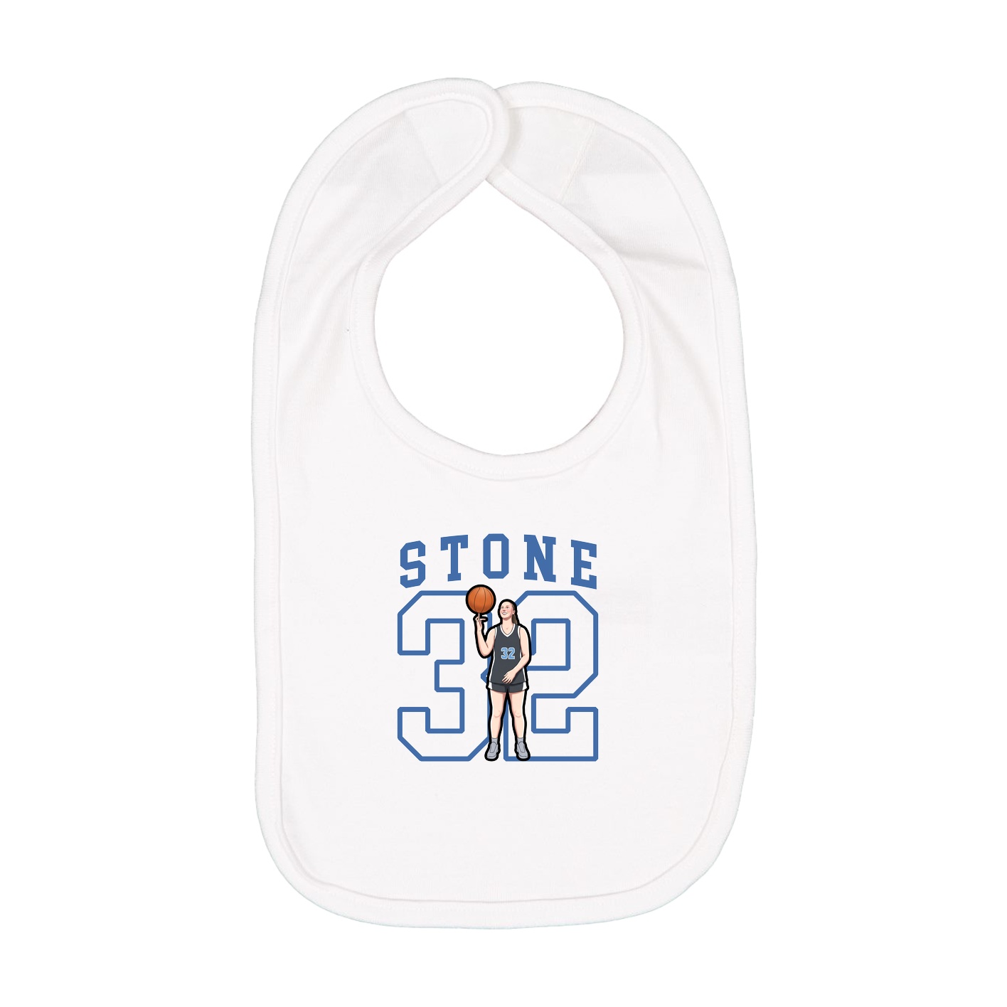 Infant Bib — Shirsey in White