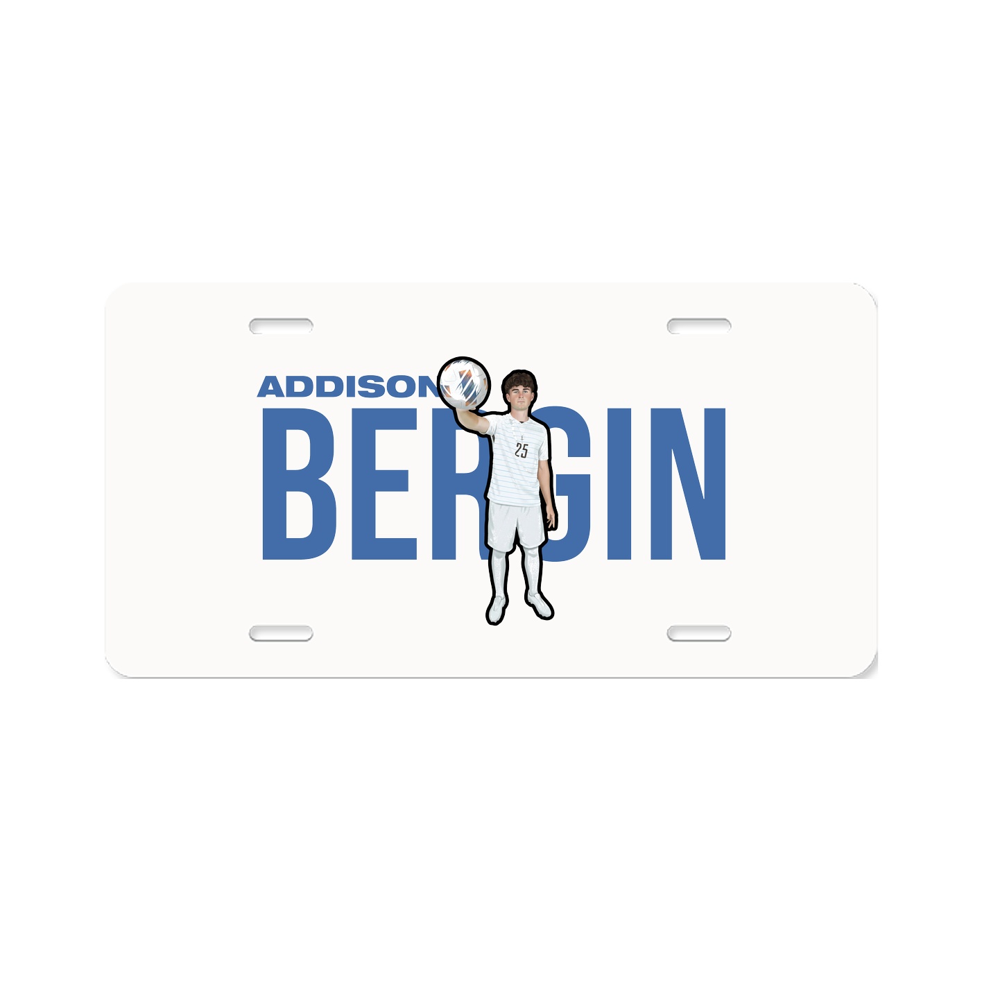 License Plate — Player Name in Classic
