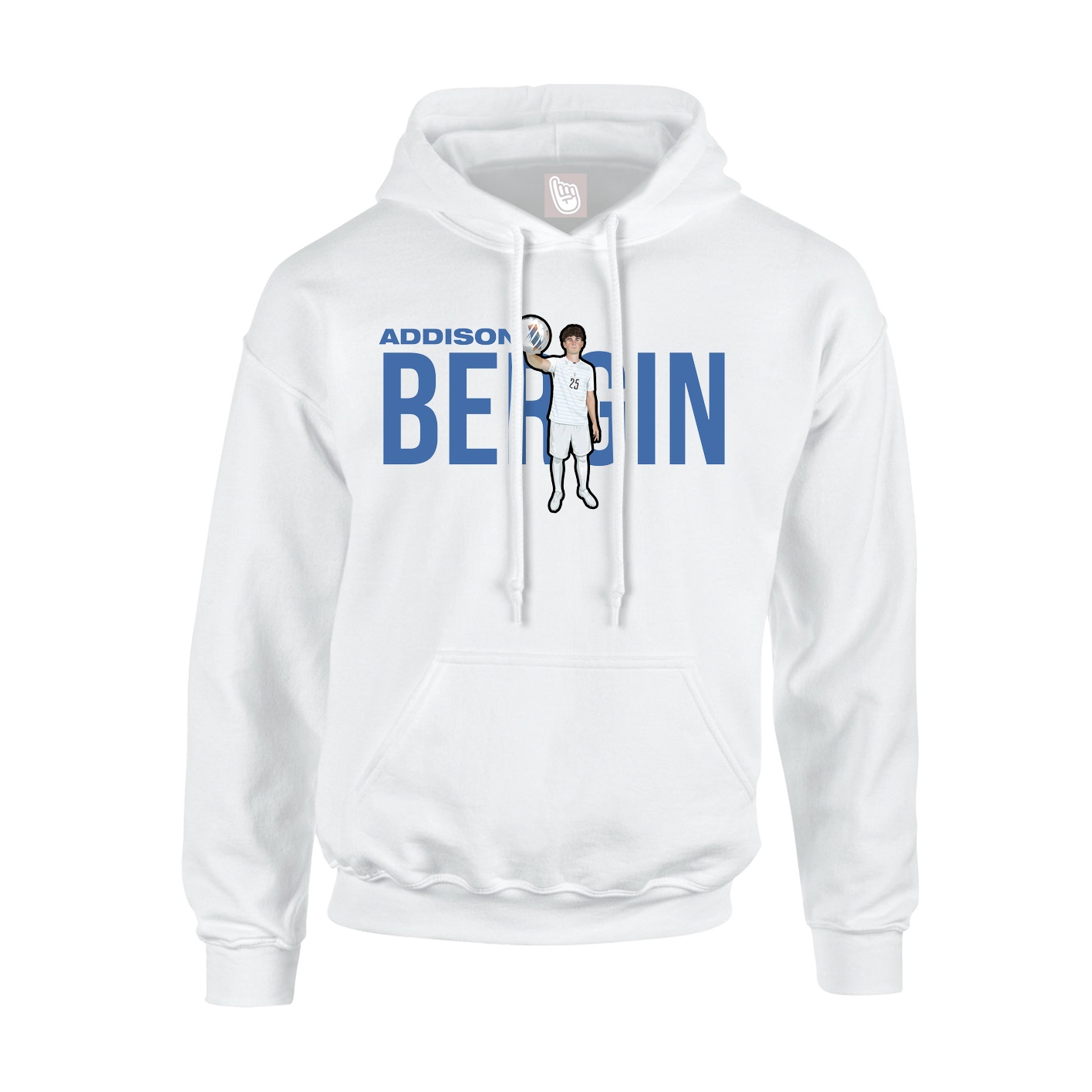 Hoodie — Player Name in White