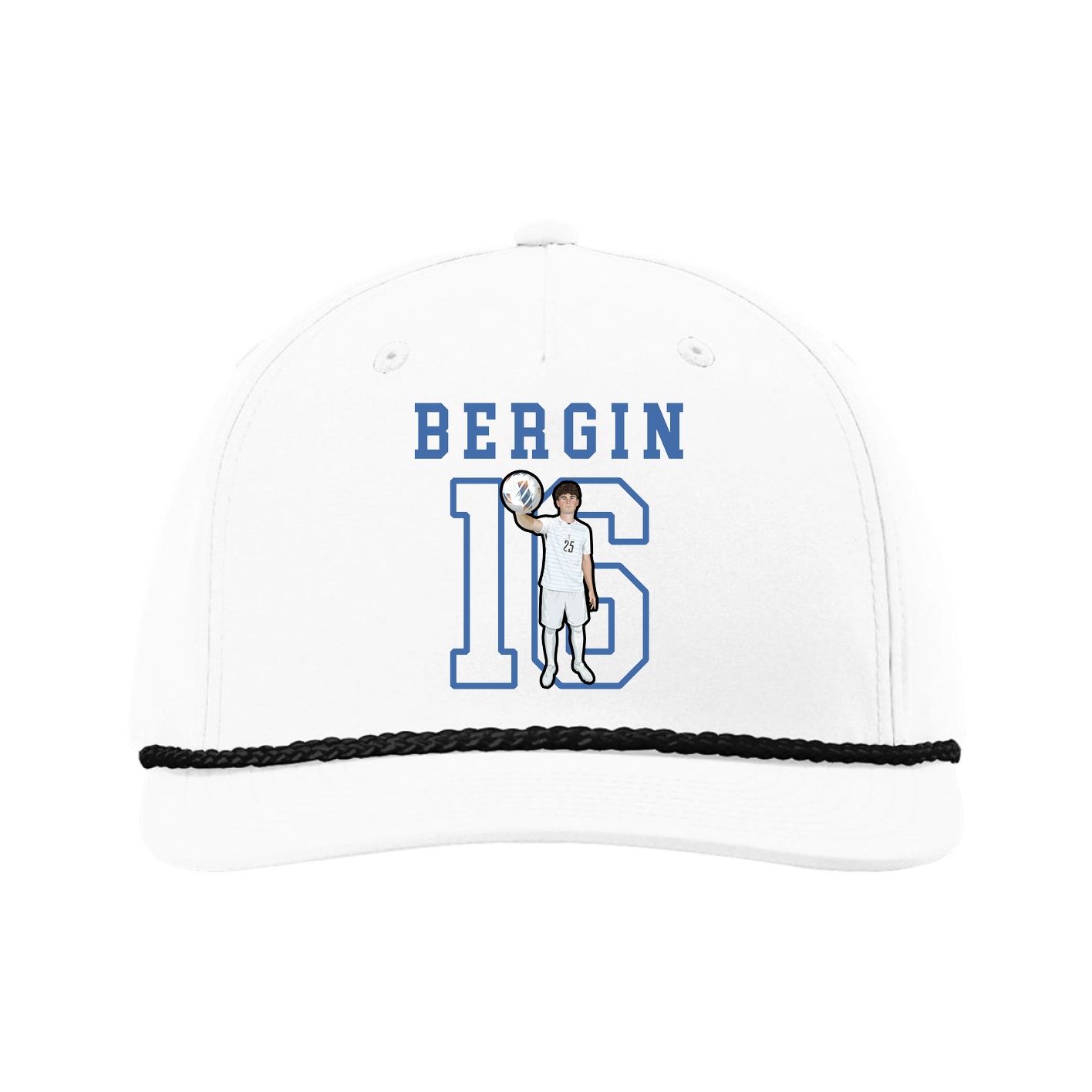 Five-Panel Classic Rope Cap — Shirsey in White