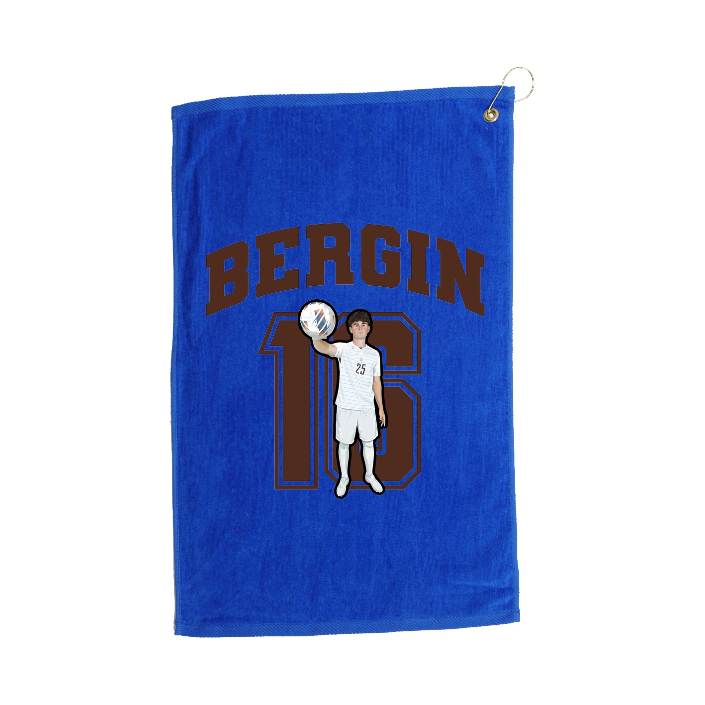 Golf Towel — Number in Royal
