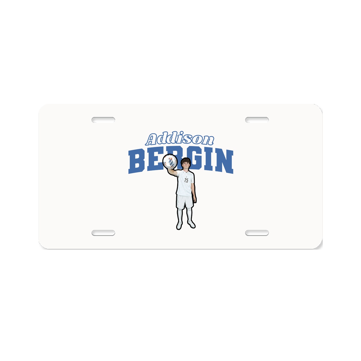 License Plate — Name Arch in Classic