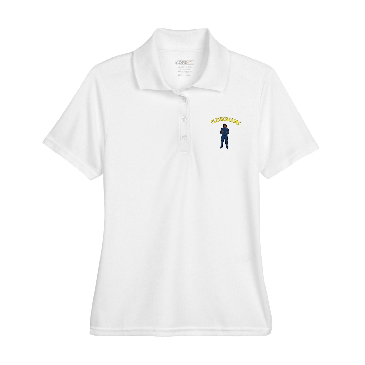 Womens Performance Polo — Shirsey Arch in White