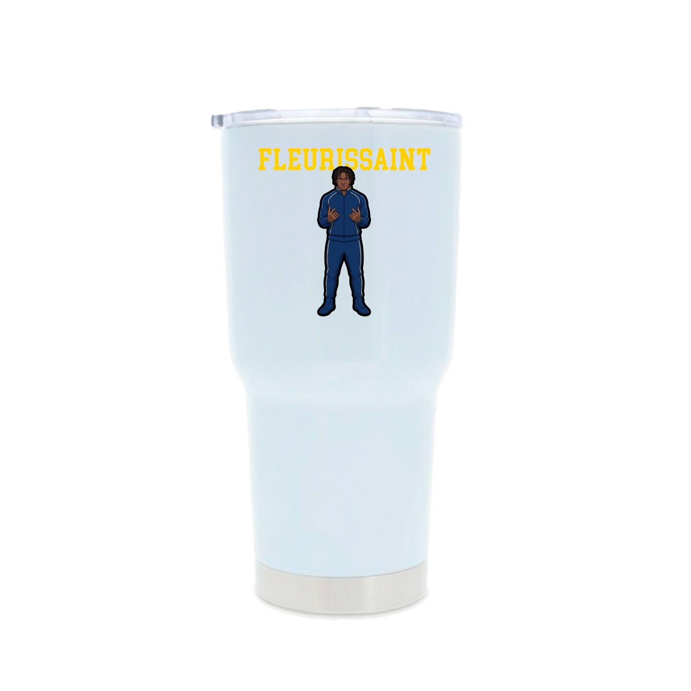 30oz Stainless Steel Tumbler — Shirsey in White