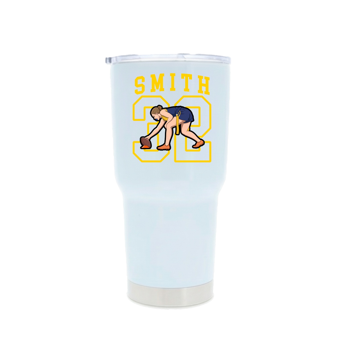 30oz Stainless Steel Tumbler — Shirsey in White