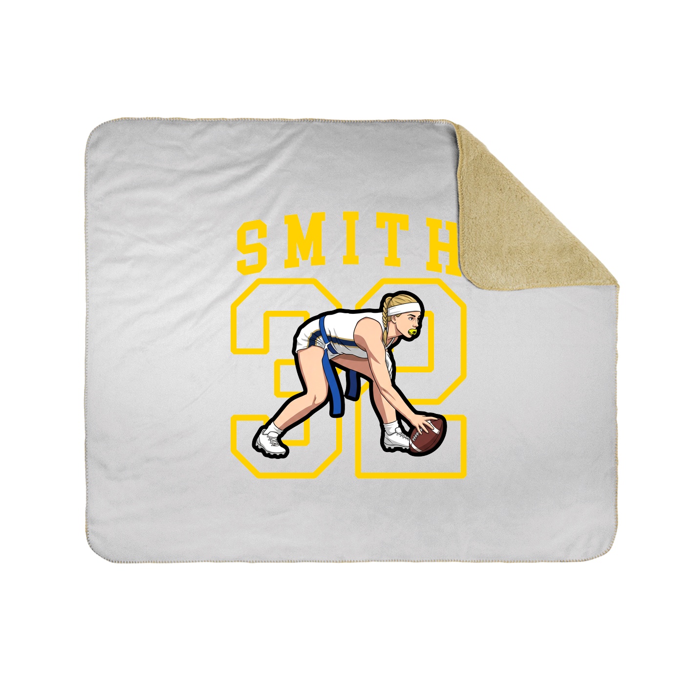 Throw Blanket — Shirsey in White