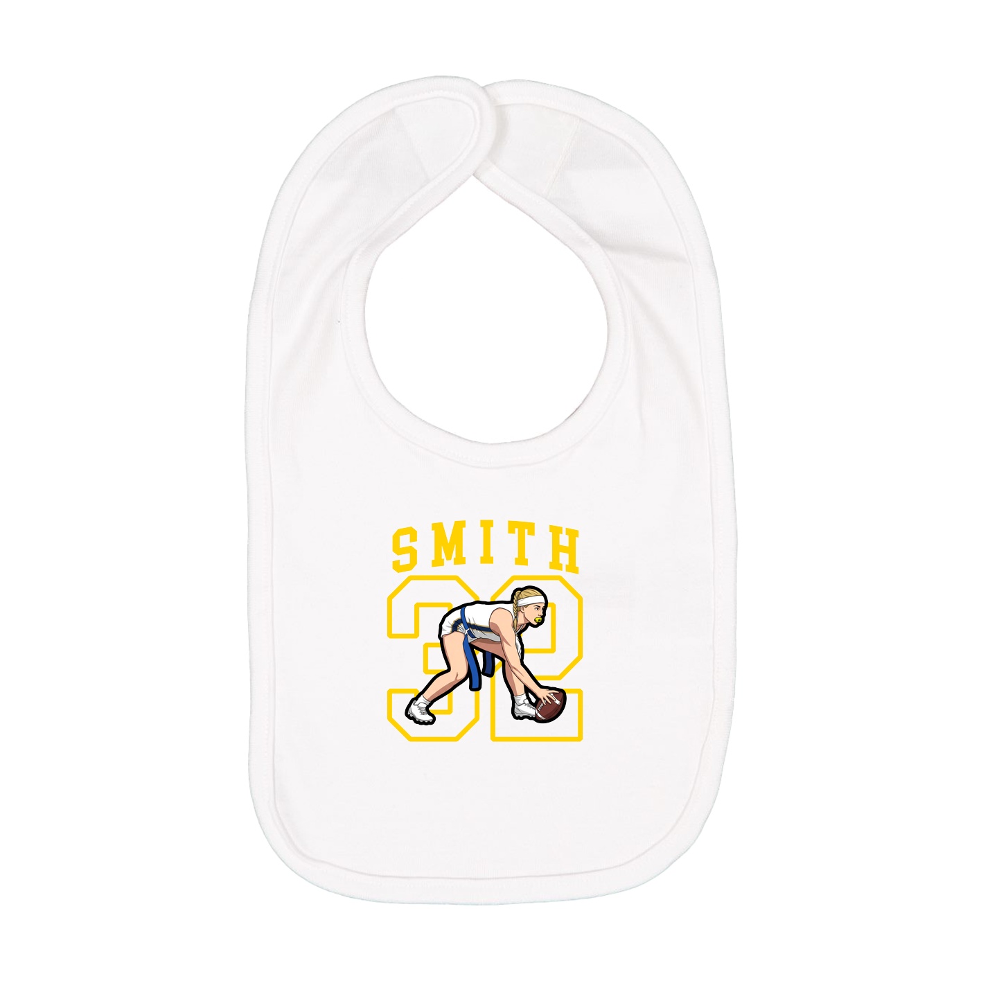 Infant Bib — Shirsey in White