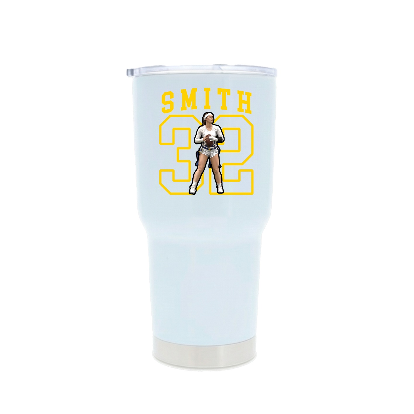 30oz Stainless Steel Tumbler — Shirsey in White