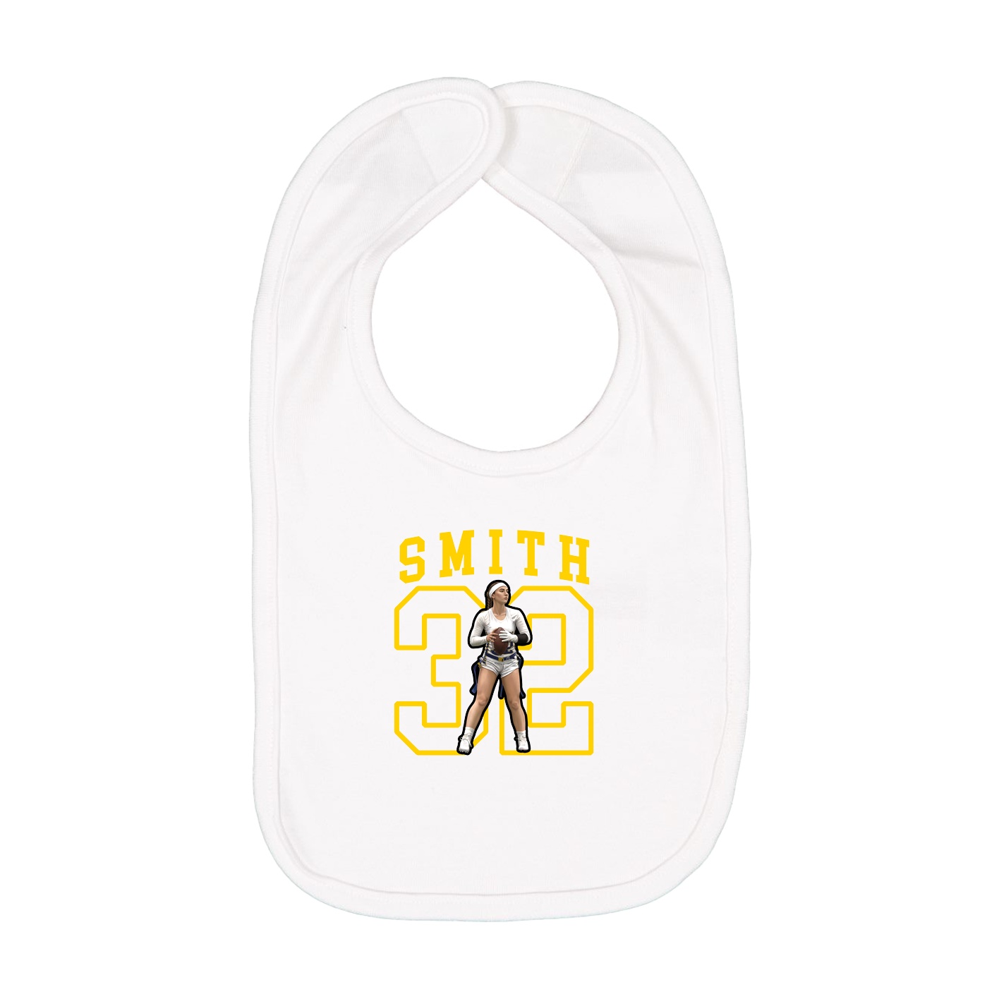 Infant Bib — Shirsey in White