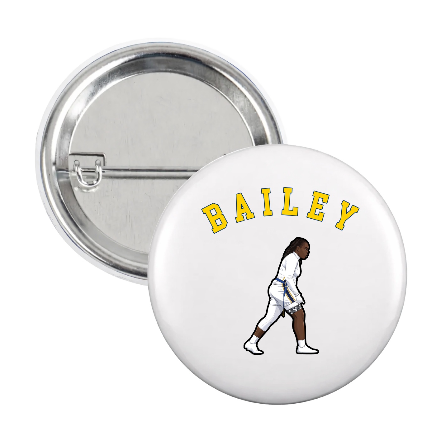 Game Day Button — Shirsey Arch in White