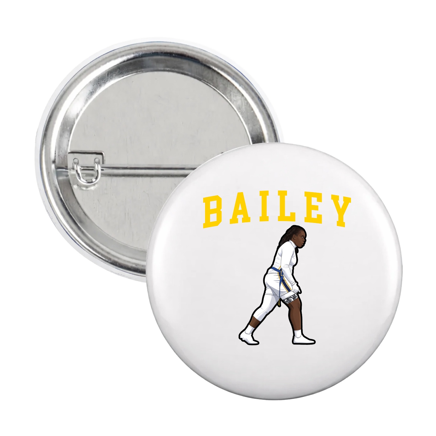 Game Day Button — Shirsey in White