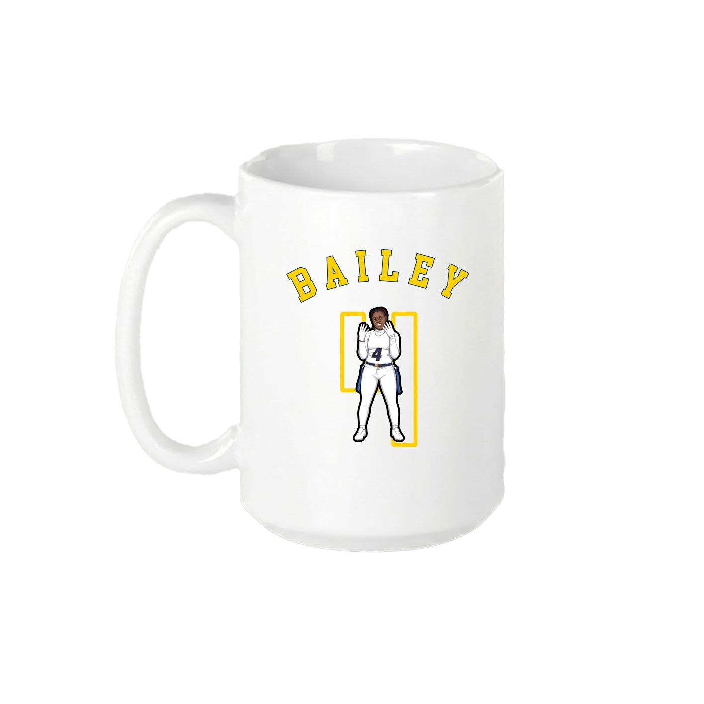 15oz Coffee Mug — Shirsey Arch in White