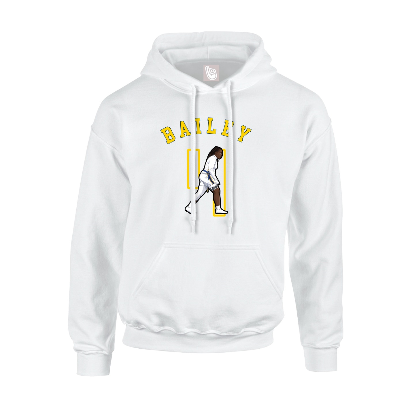 Youth Hoodie — Shirsey Arch in White