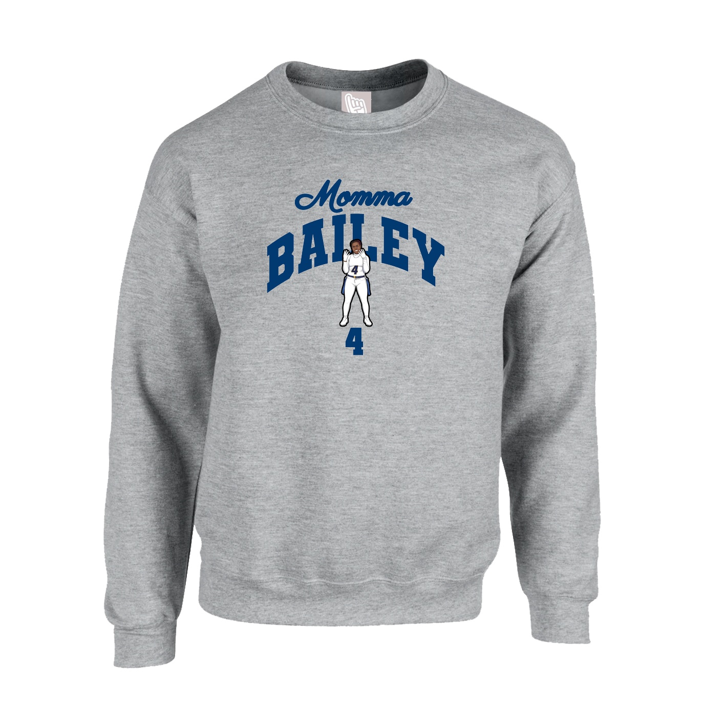 Fleece Crew — Mothers Day Arch in Grey
