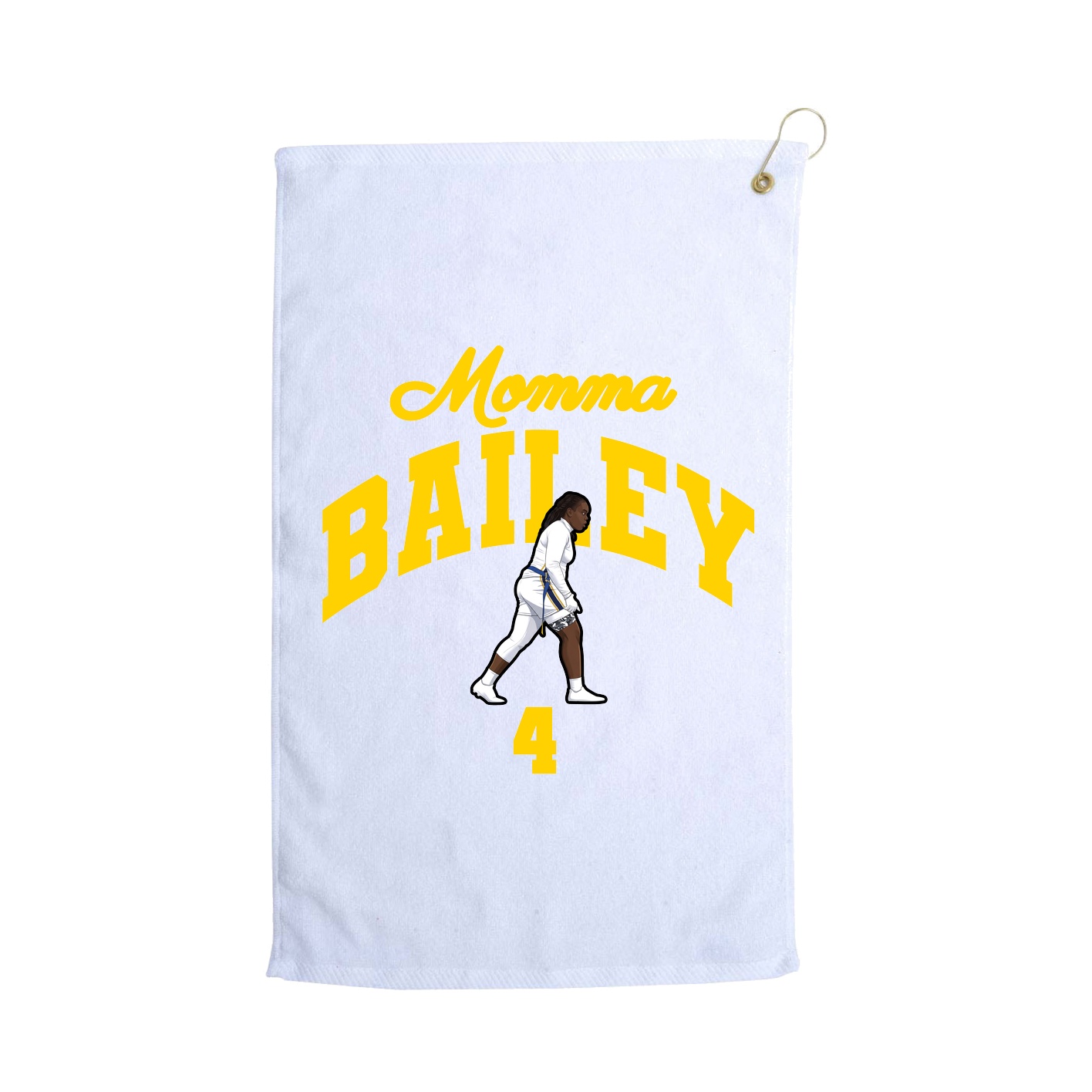 Golf Towel — Mothers Day Arch in White