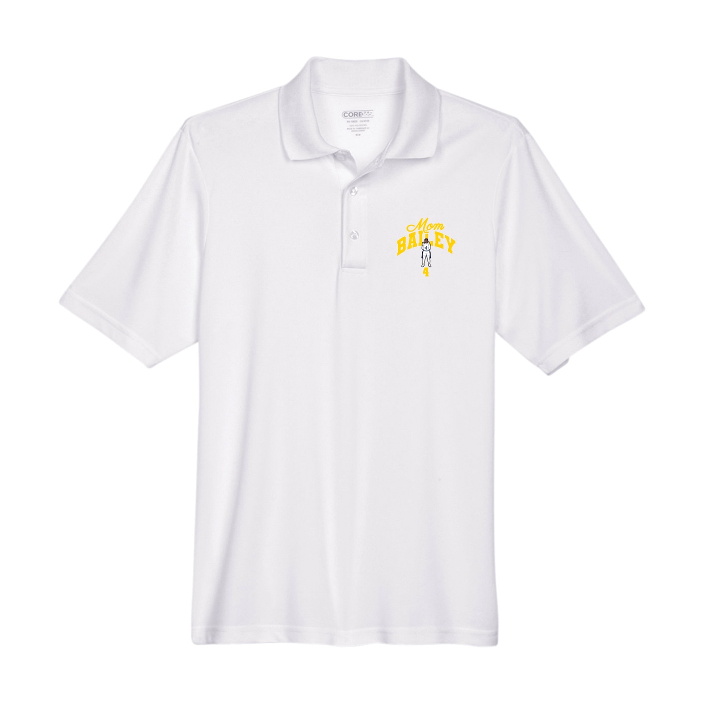 Performance Polo — Mothers Day Arch in White