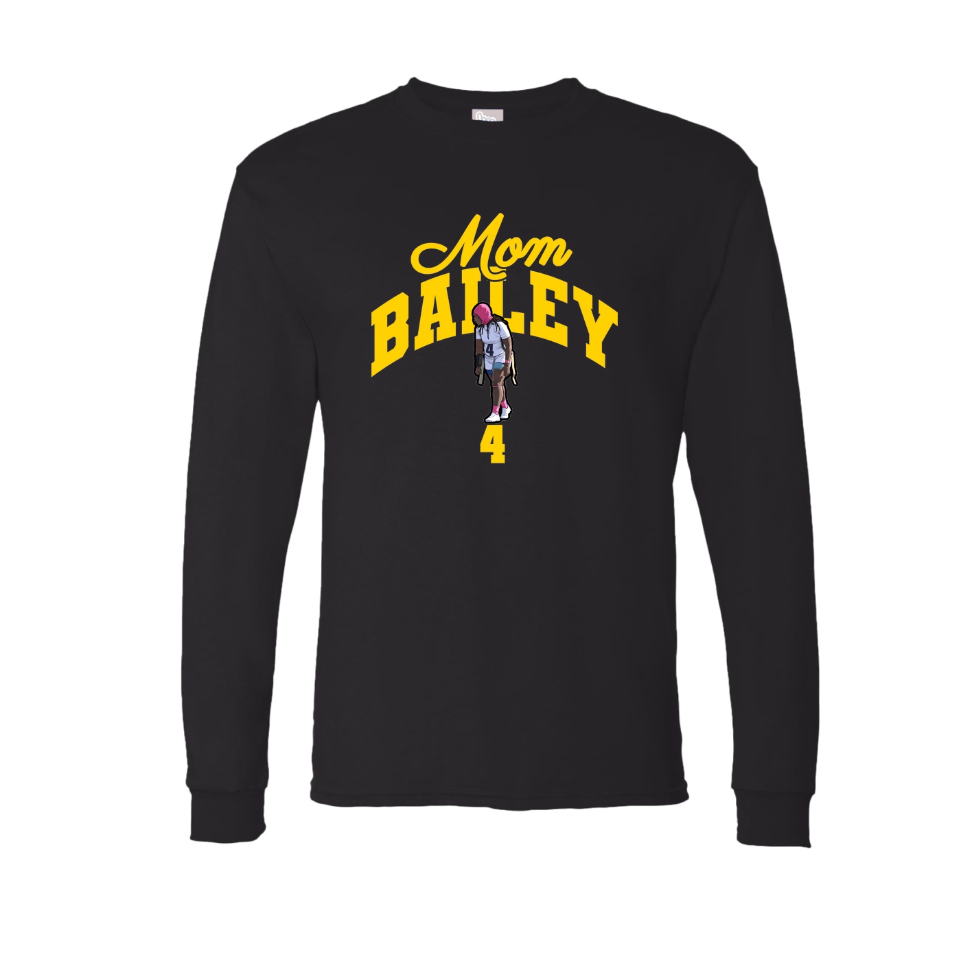 Long Sleeve Tee — Mothers Day Arch in Black