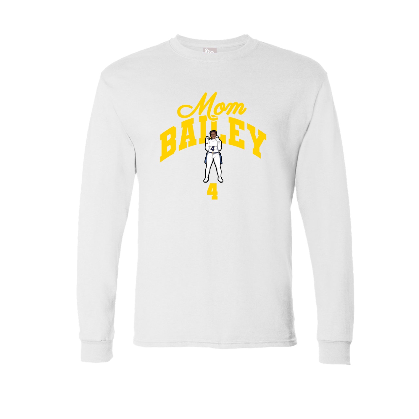 Long Sleeve Tee — Mothers Day Arch in White