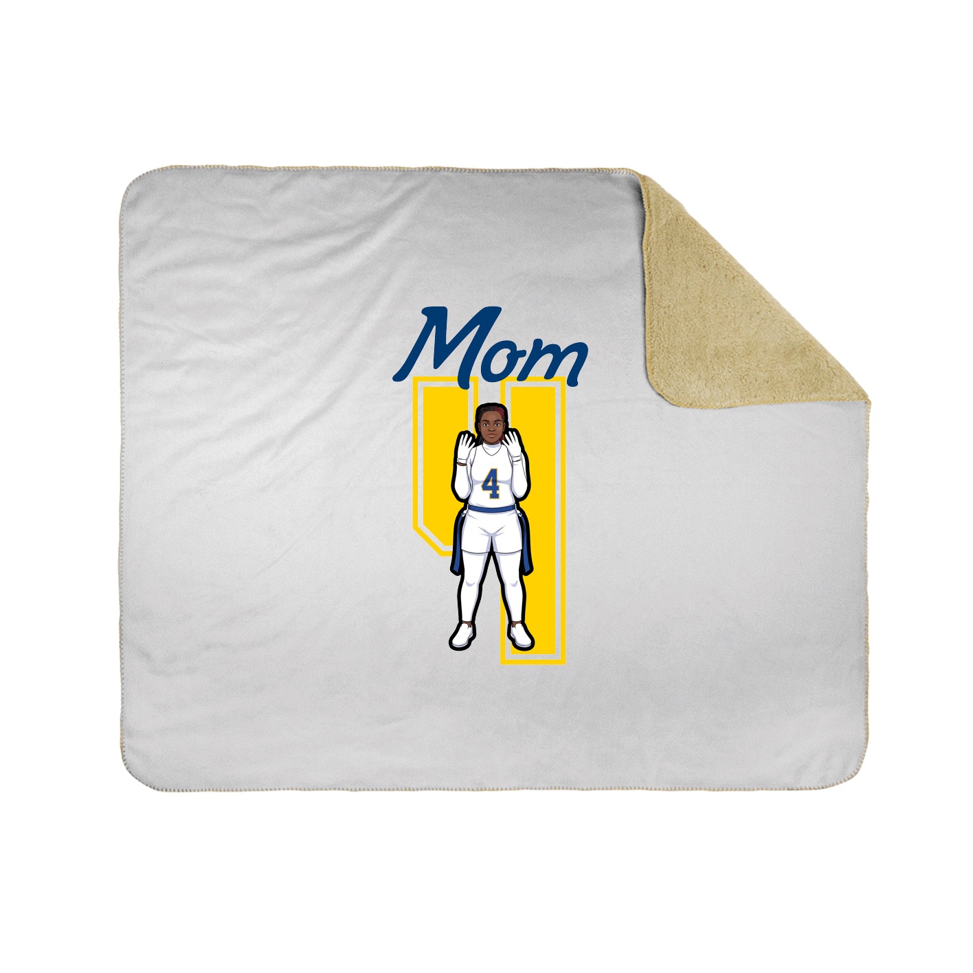 Throw Blanket — Mothers Day Shirsey in White