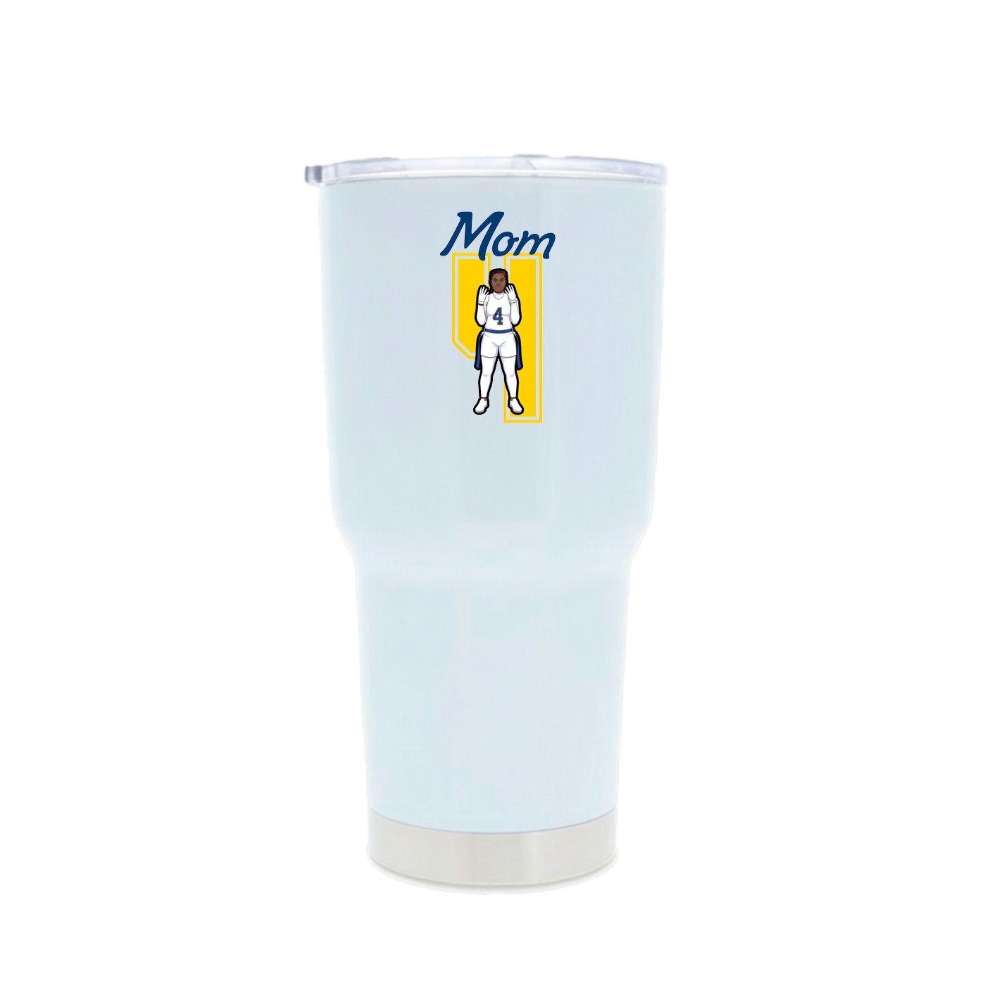 30oz Stainless Steel Tumbler — Mothers Day Shirsey in White
