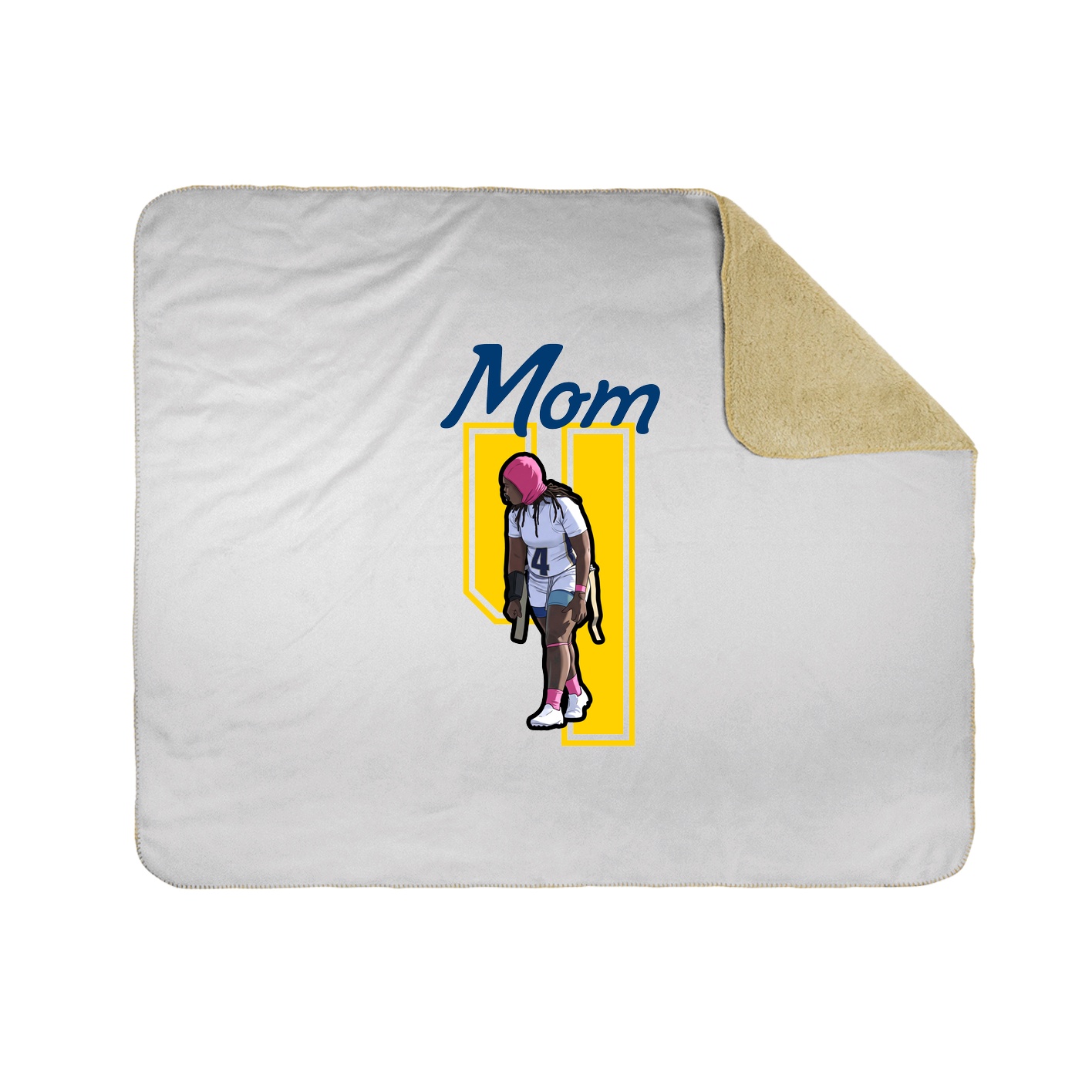 Throw Blanket — Mothers Day Shirsey in White