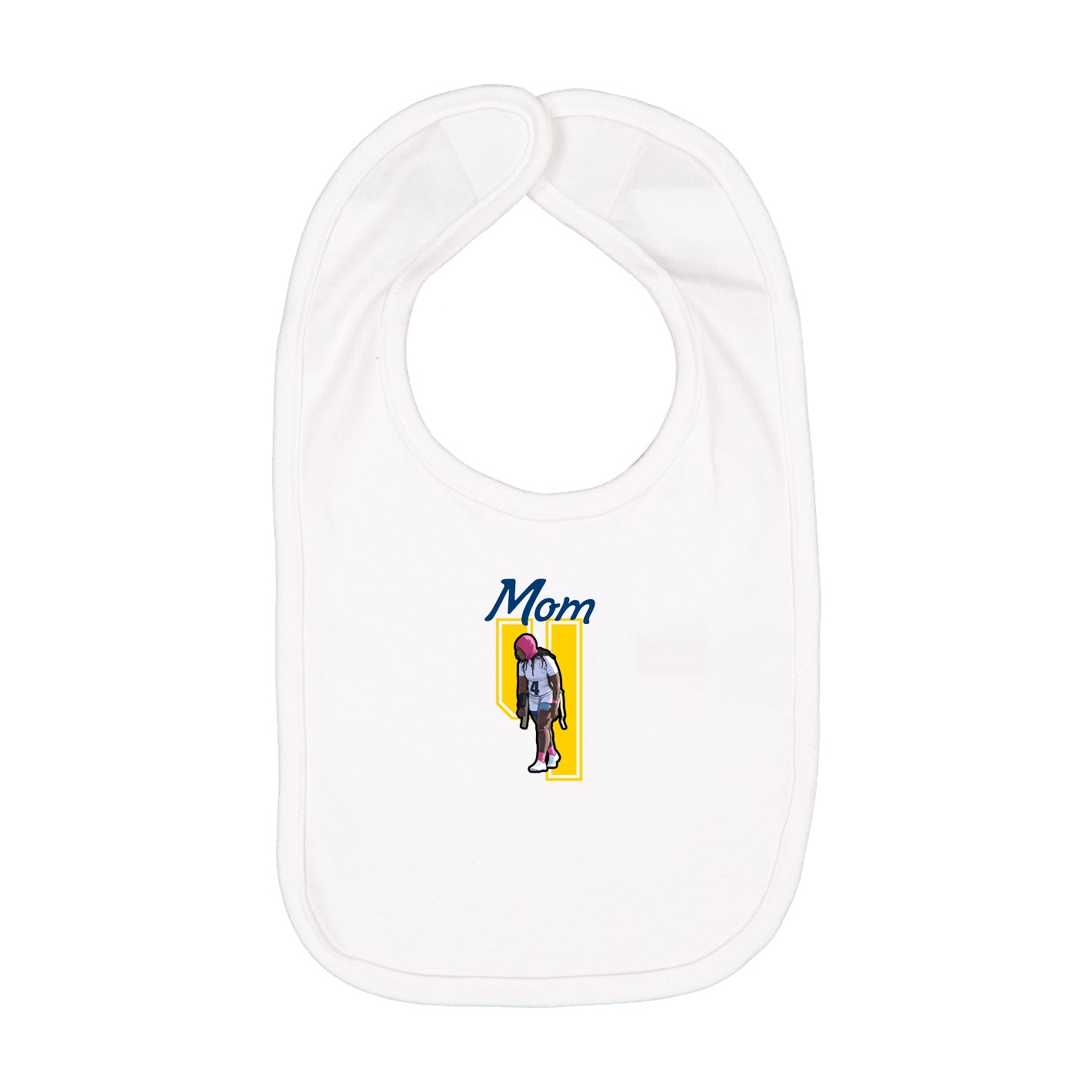 Infant Bib — Mothers Day Shirsey in White
