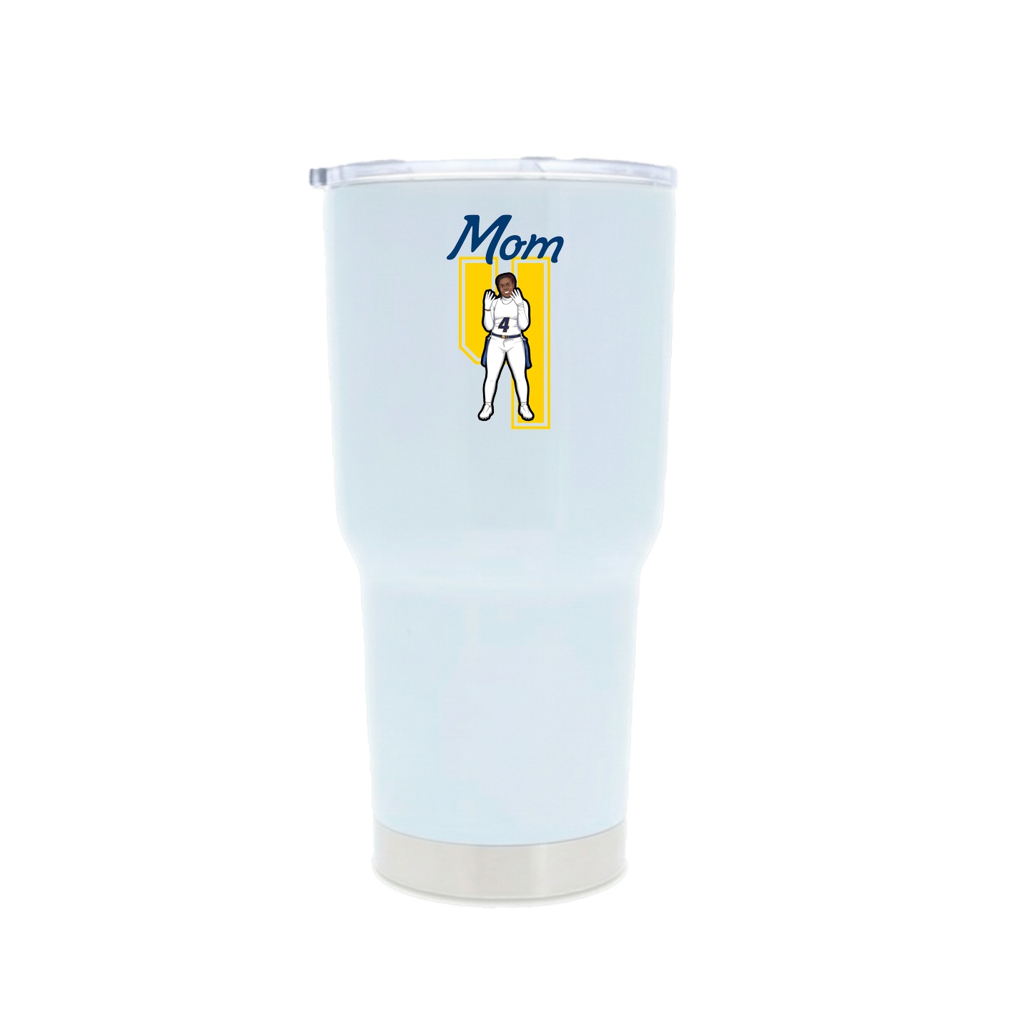 30oz Stainless Steel Tumbler — Mothers Day Shirsey in White