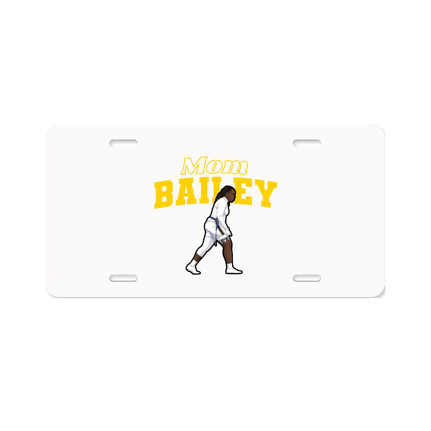 License Plate — Mothers Day Block in Classic