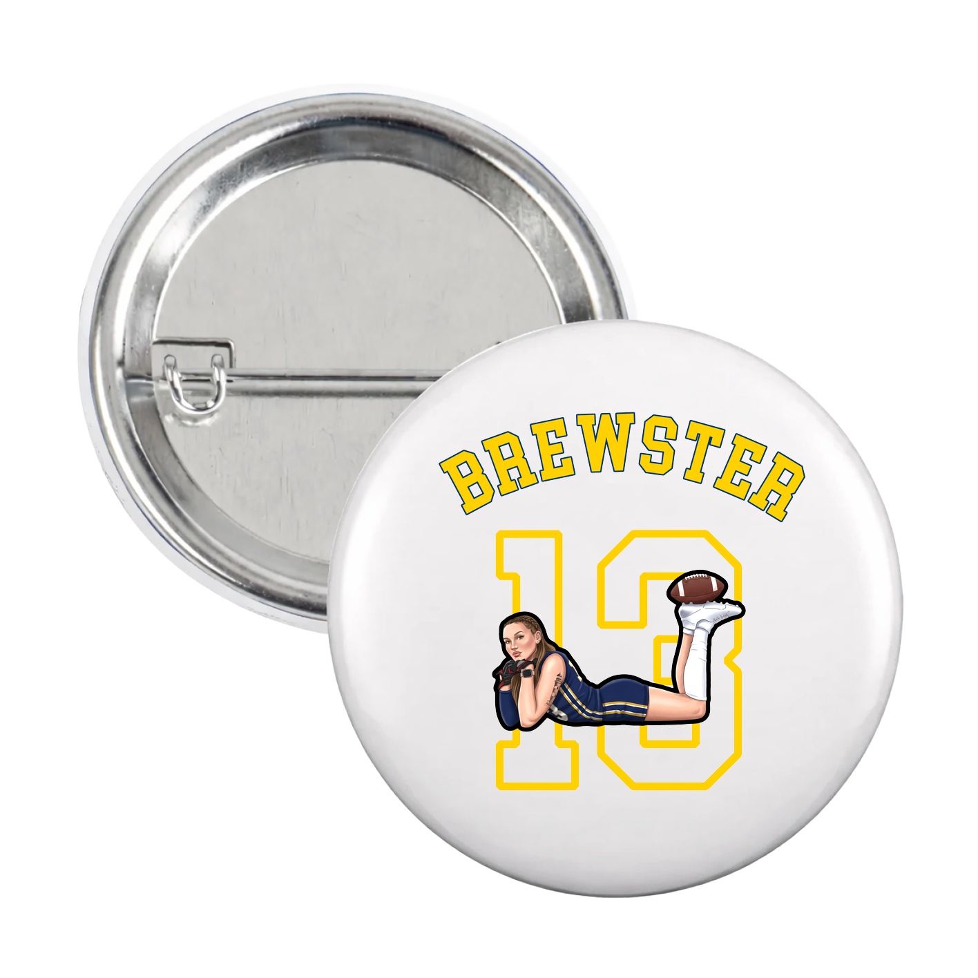 Game Day Button — Shirsey Arch in White