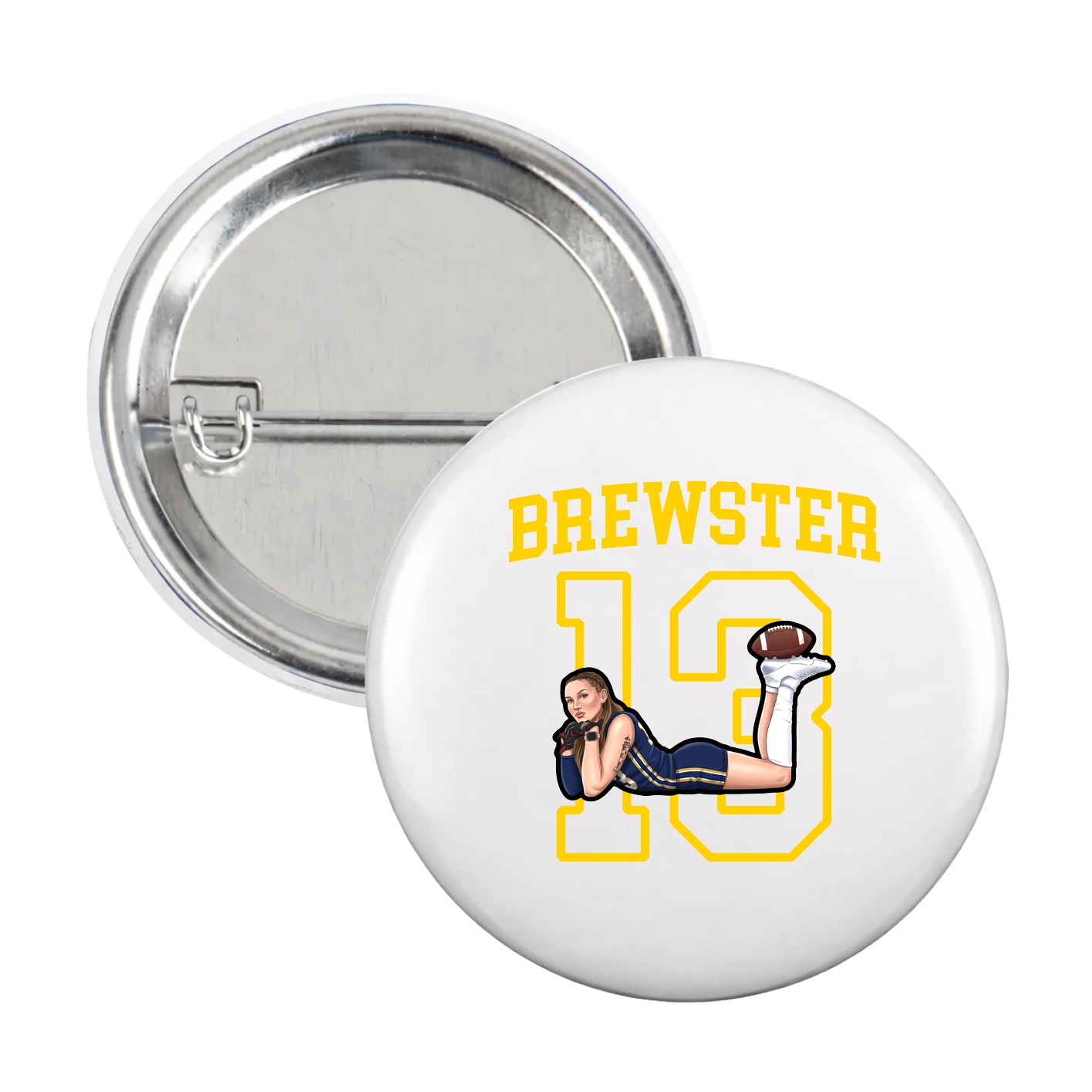 Game Day Button — Shirsey in White