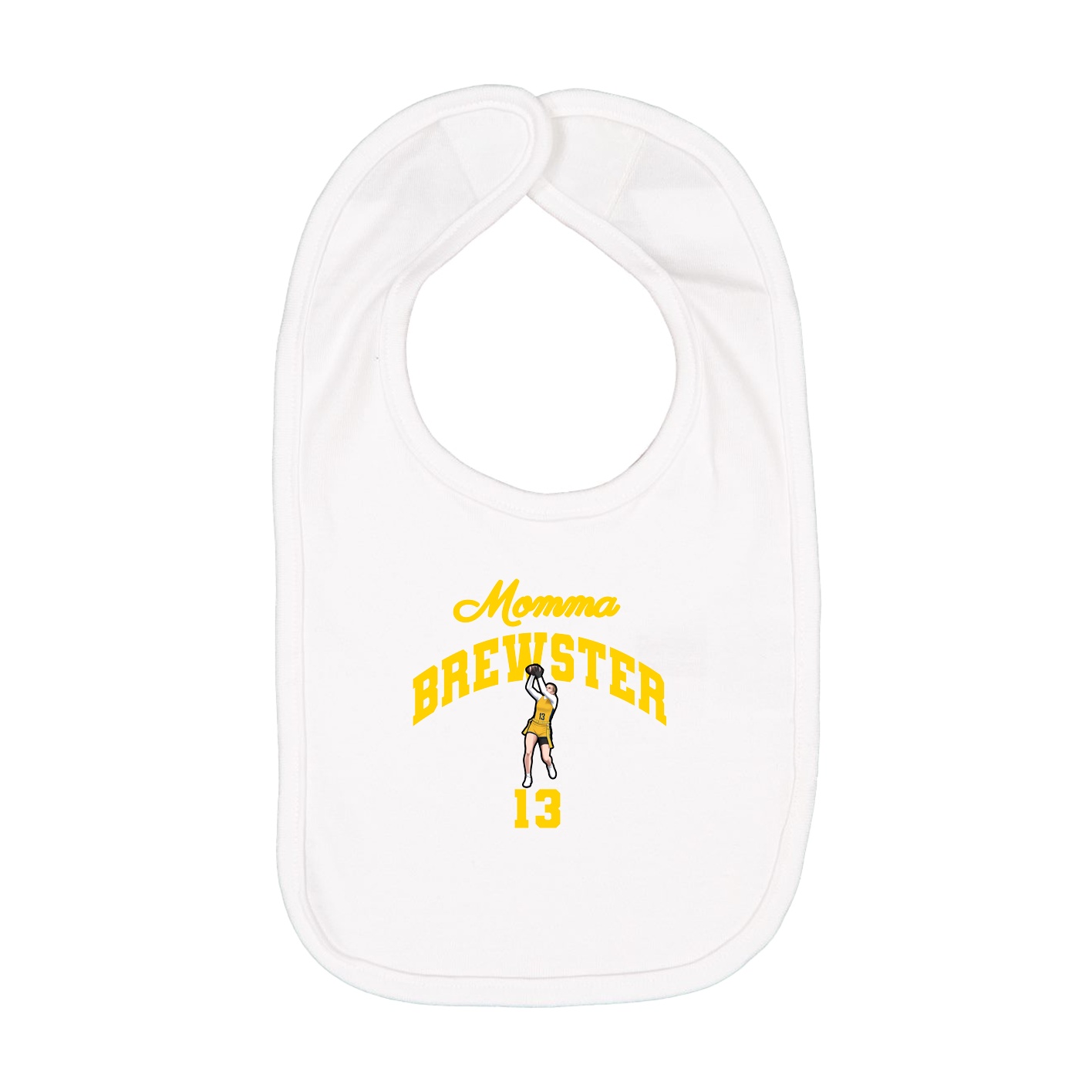 Infant Bib — Mothers Day Arch in White